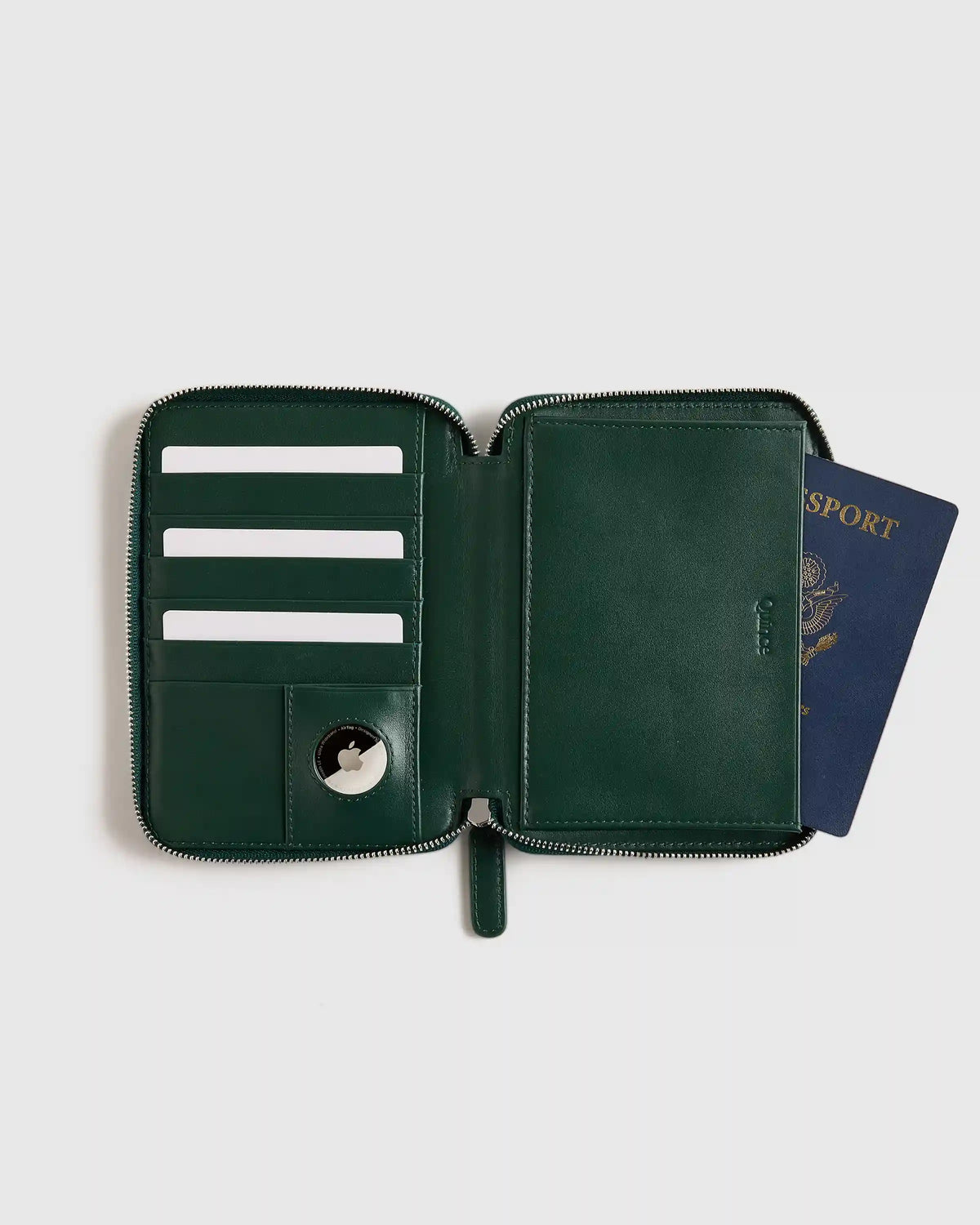 Nappa Leather RFID Zip Travel Wallet