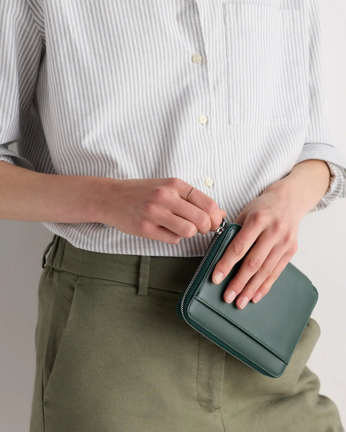Nappa Leather RFID Zip Travel Wallet