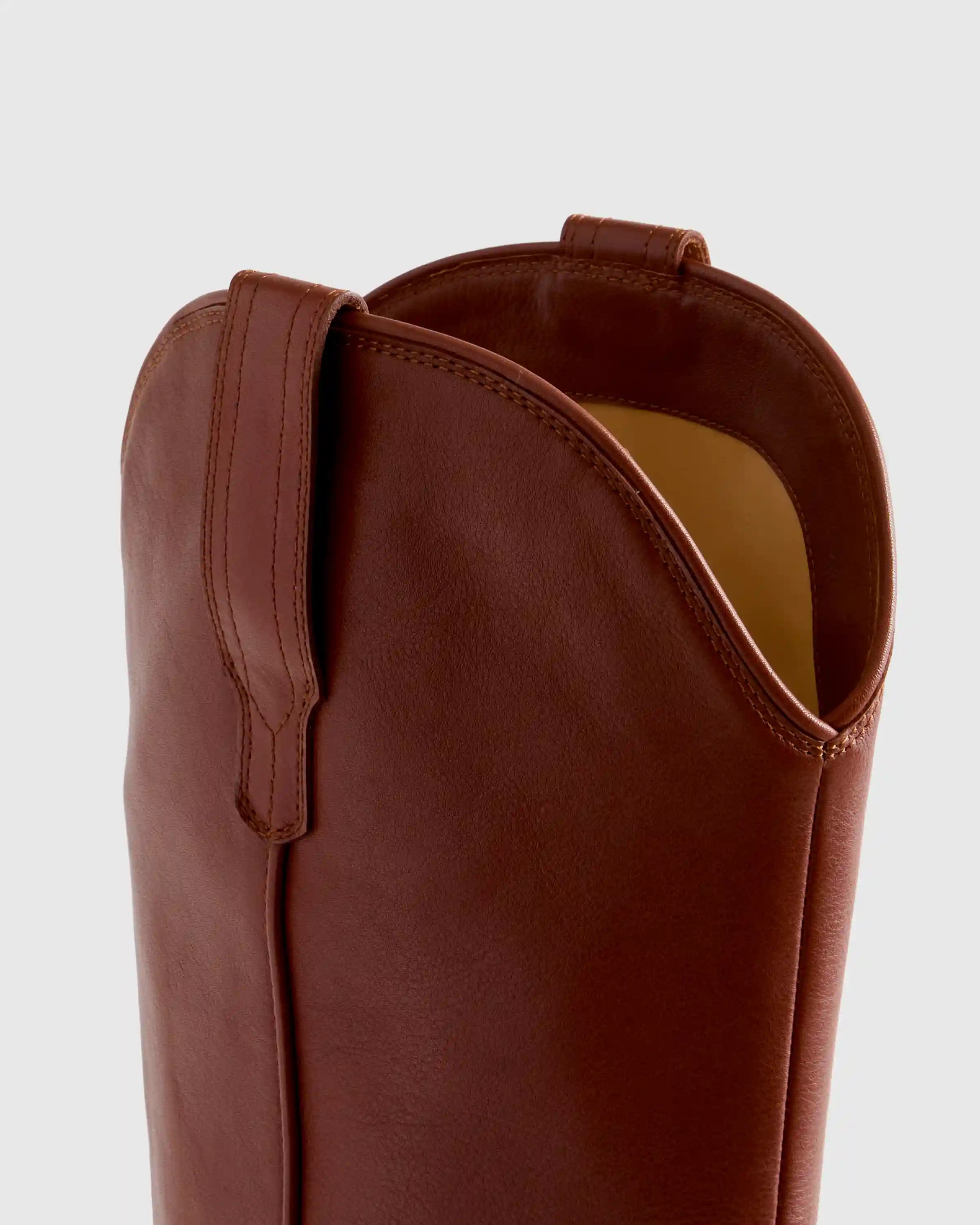 Italian Leather Tall Western Boots