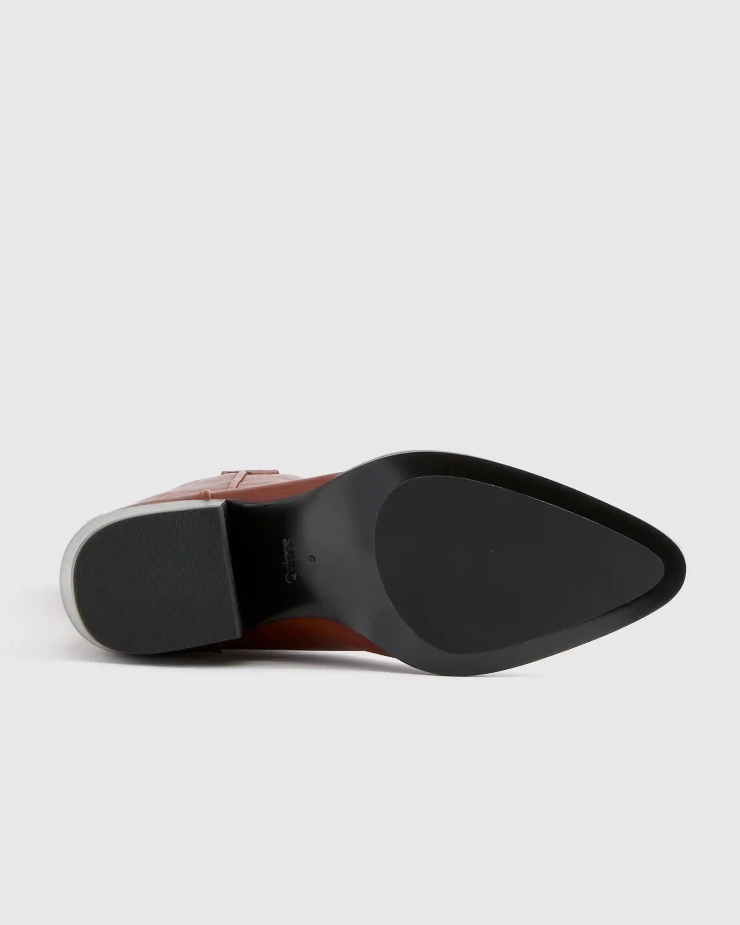Italian Leather Tall Western Boots