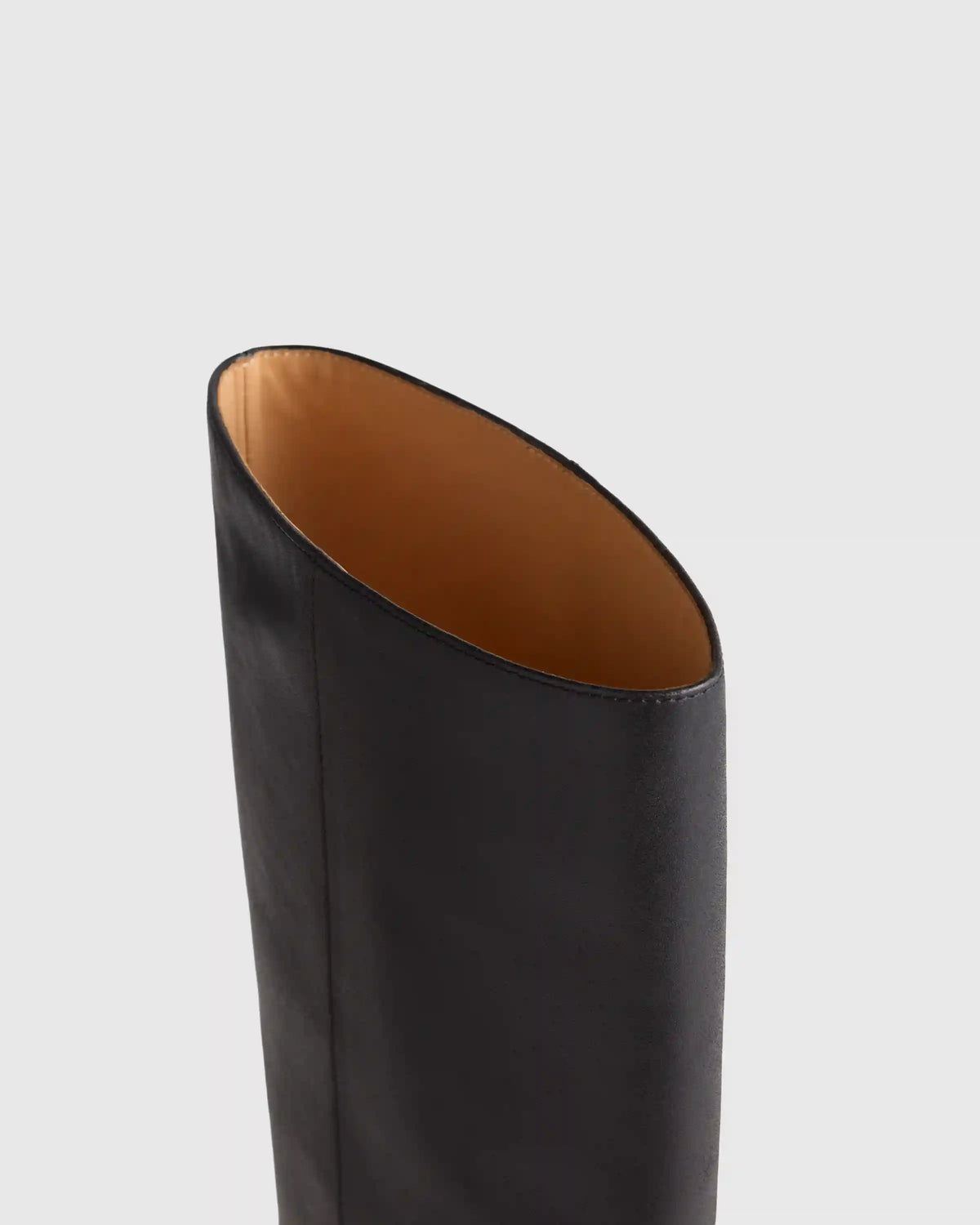 Italian Leather Tall Kitten Heel Boots