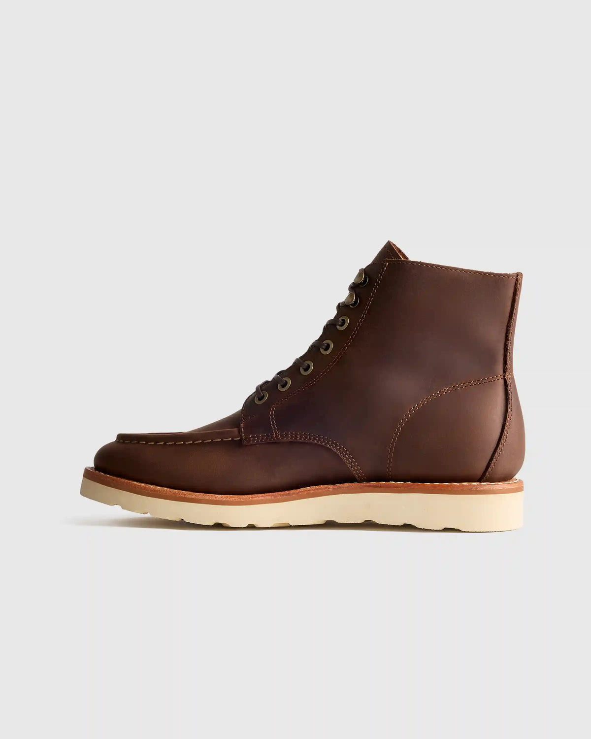 Crafted Leather Moc Toe Boot