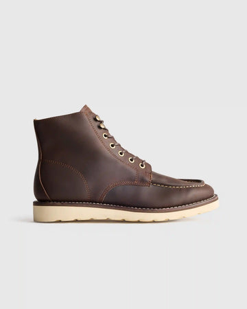 Crafted Leather Moc Toe Boot
