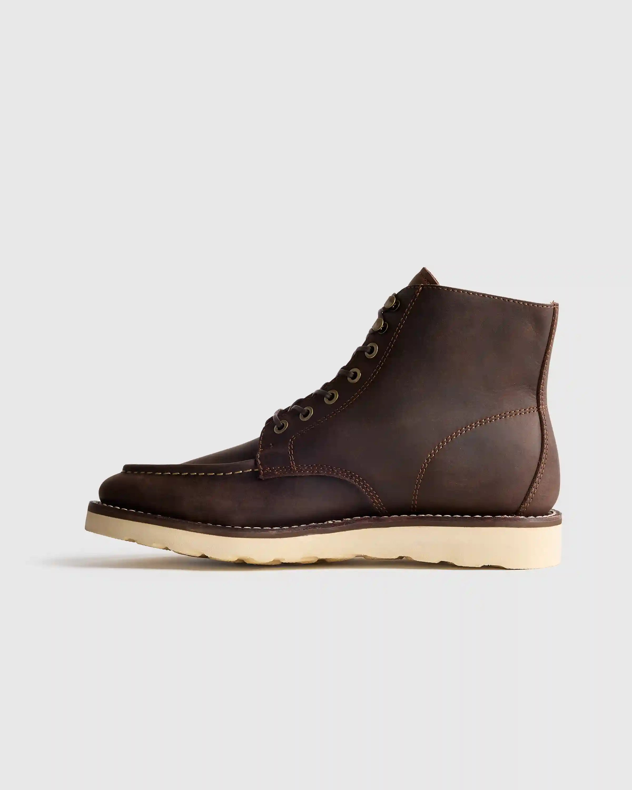 Crafted Leather Moc Toe Boot