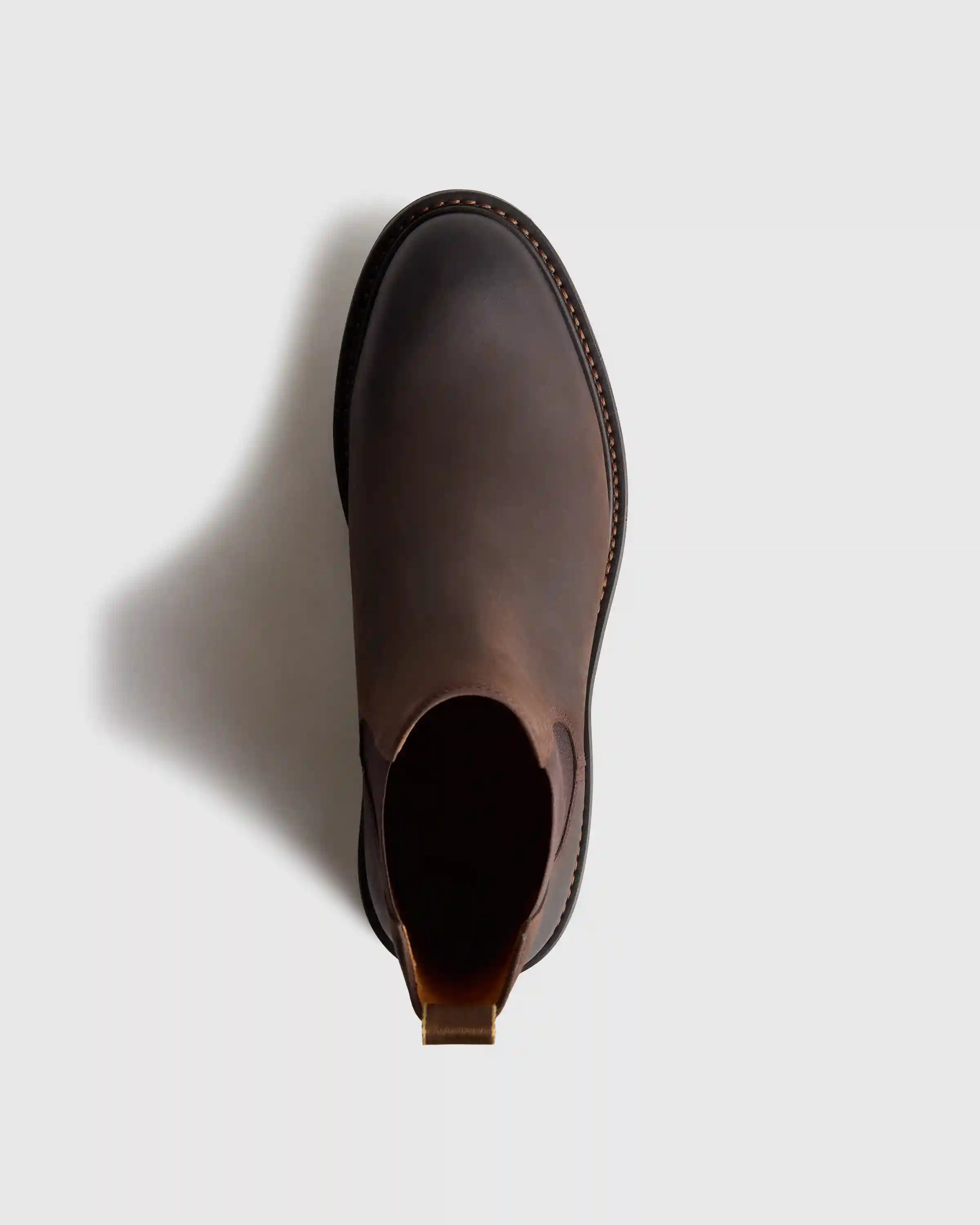 Rugged Leather Lug Sole Chelsea Boot