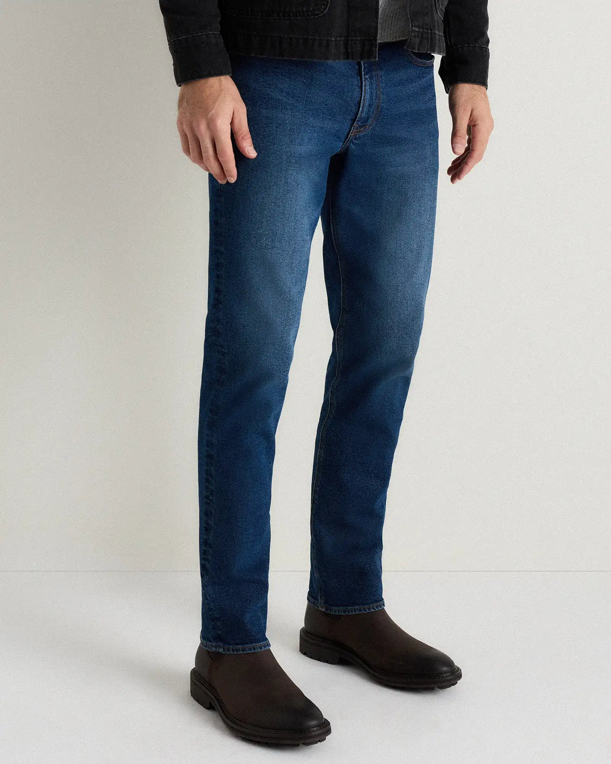 Rugged Leather Lug Sole Chelsea Boot