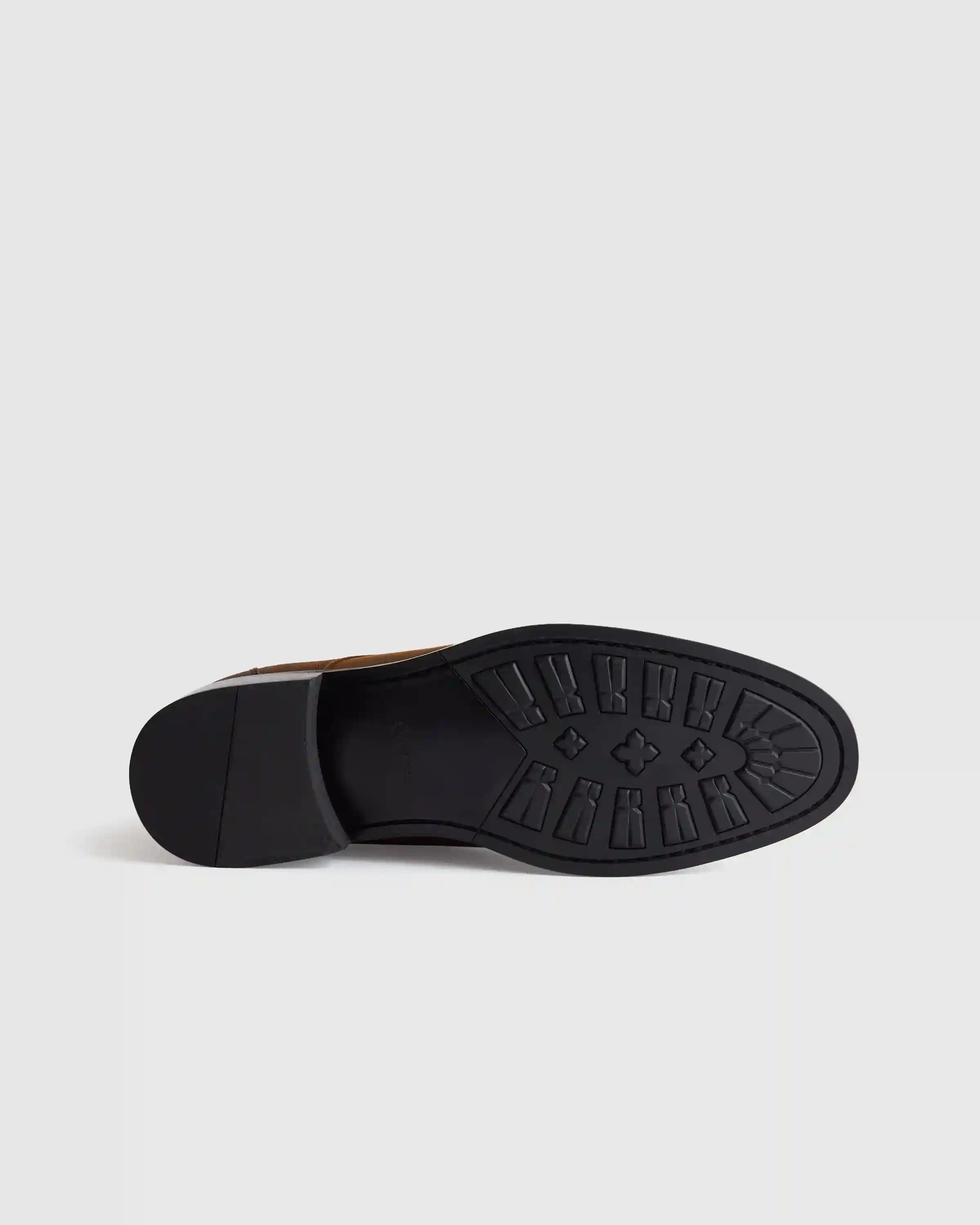Crafted Leather Cap Toe Lace Up Boot
