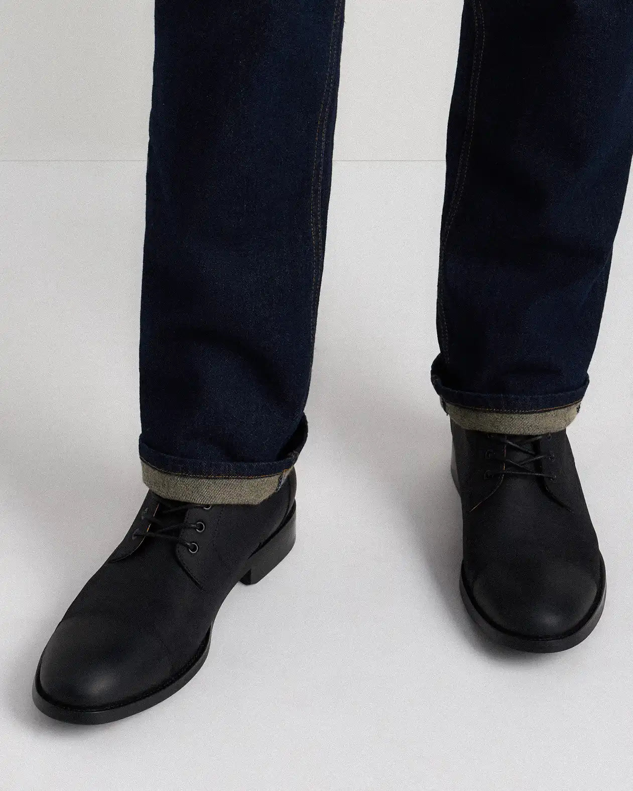 Crafted Leather Cap Toe Lace Up Boot