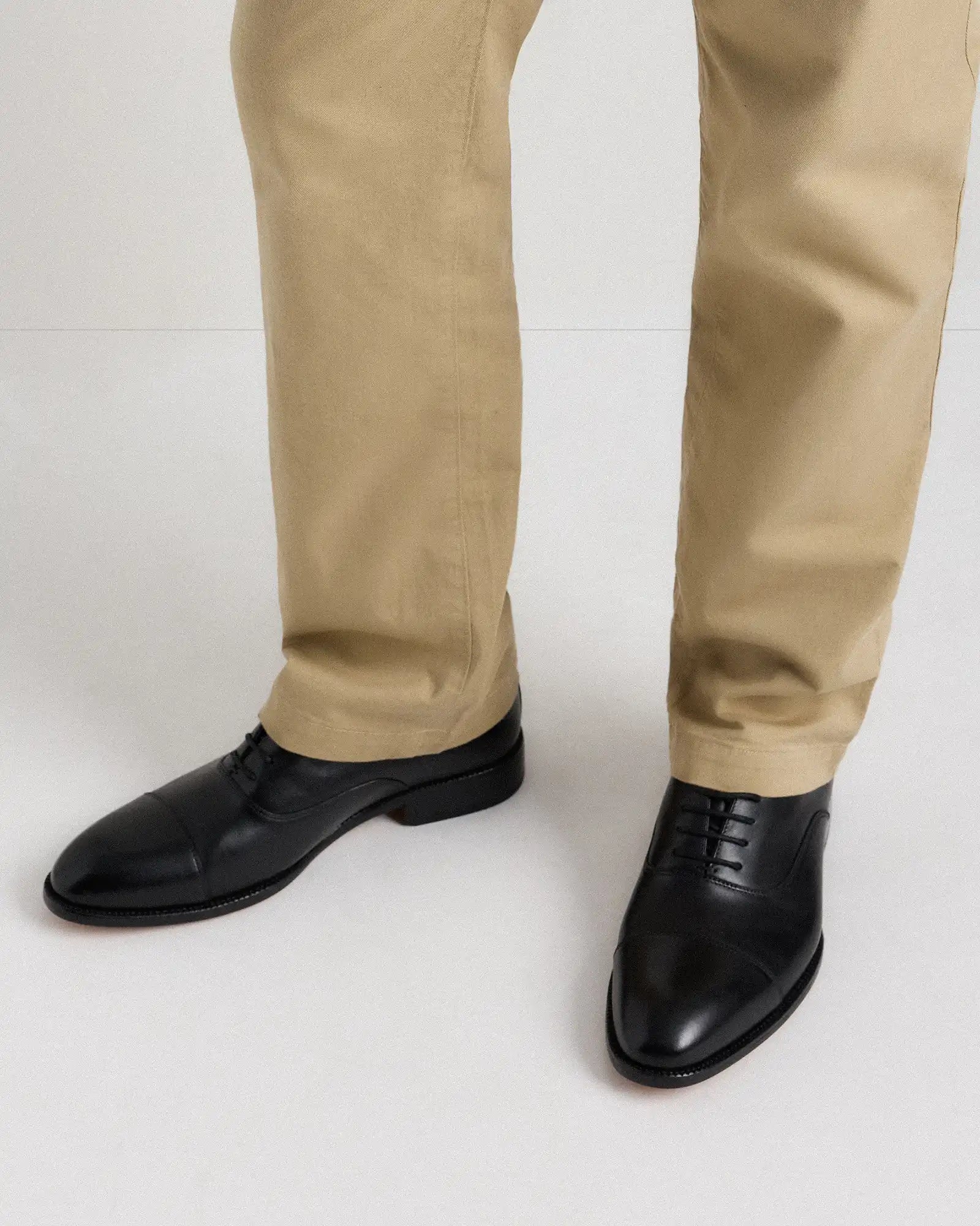 Italian Leather Cap Toe Oxford