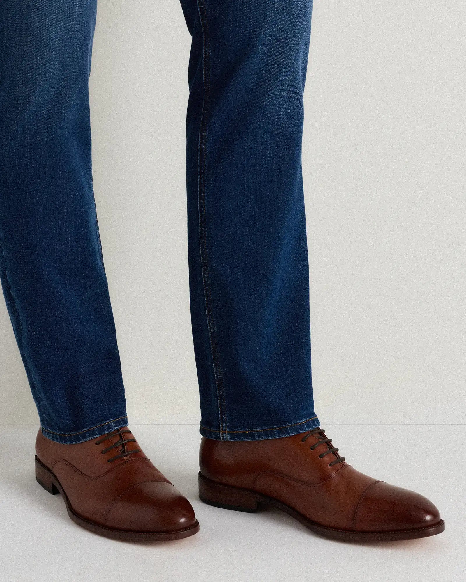 Italian Leather Cap Toe Oxford