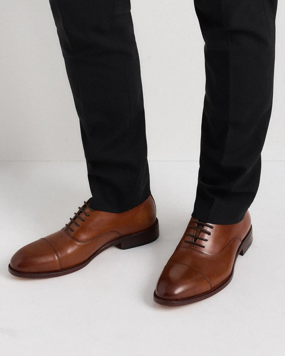 Italian Leather Cap Toe Oxford