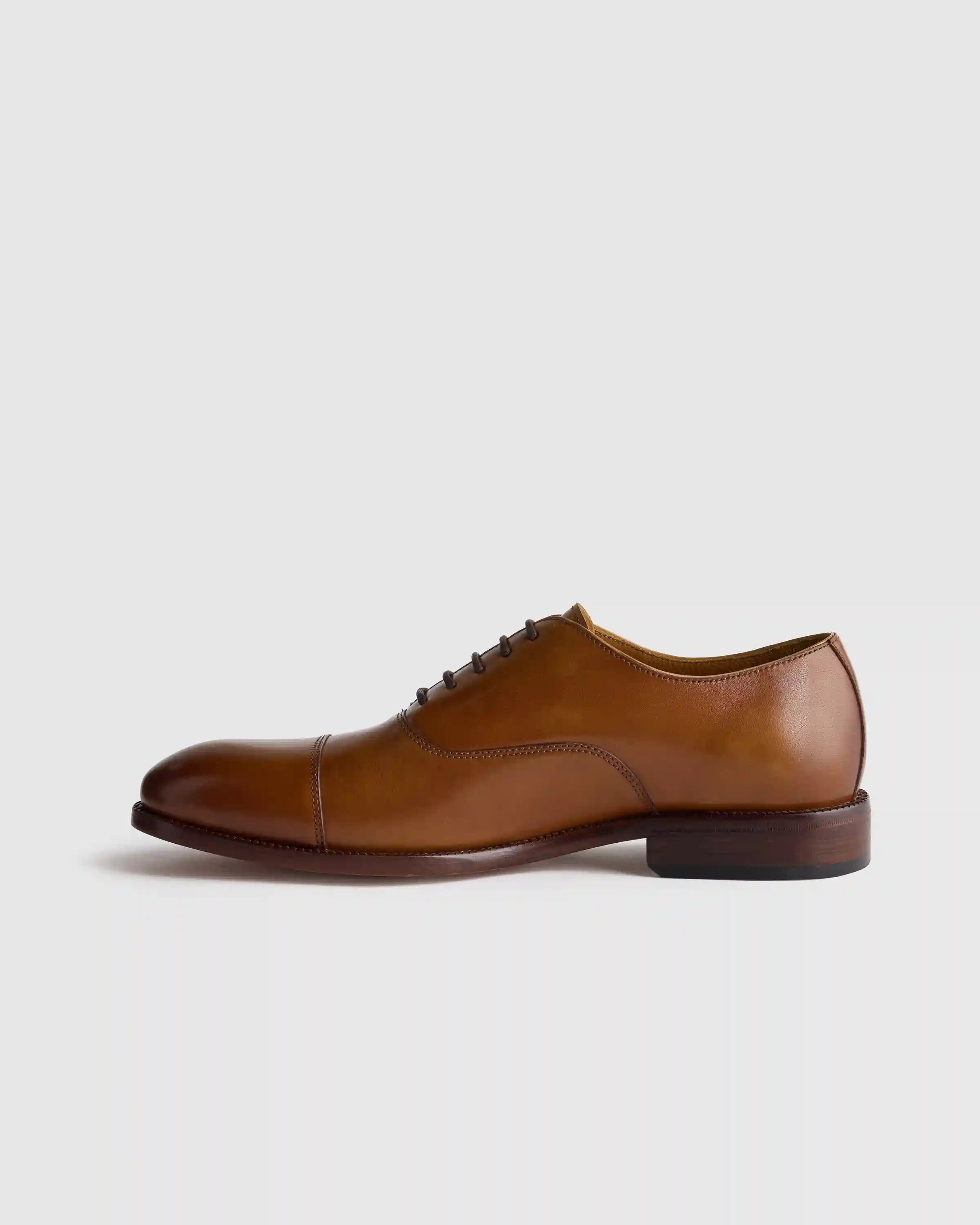 Italian Leather Cap Toe Oxford