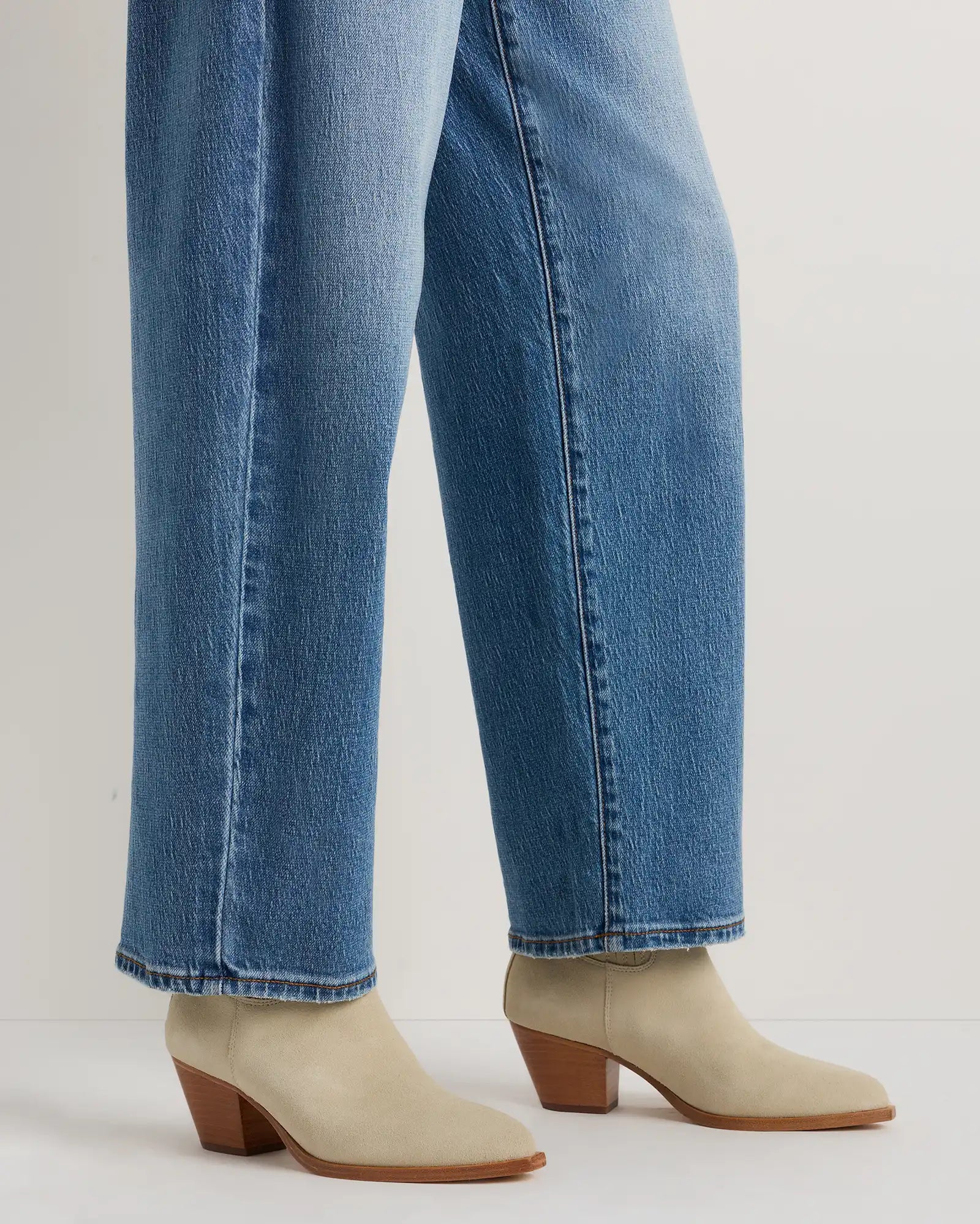 Italian Leather Western Chelsea Ankle Boot