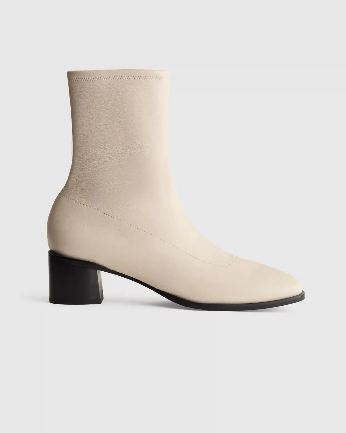 Italian Leather Stretch Sock Bootie