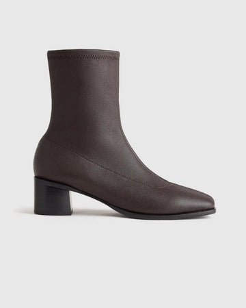 Italian Leather Stretch Sock Bootie