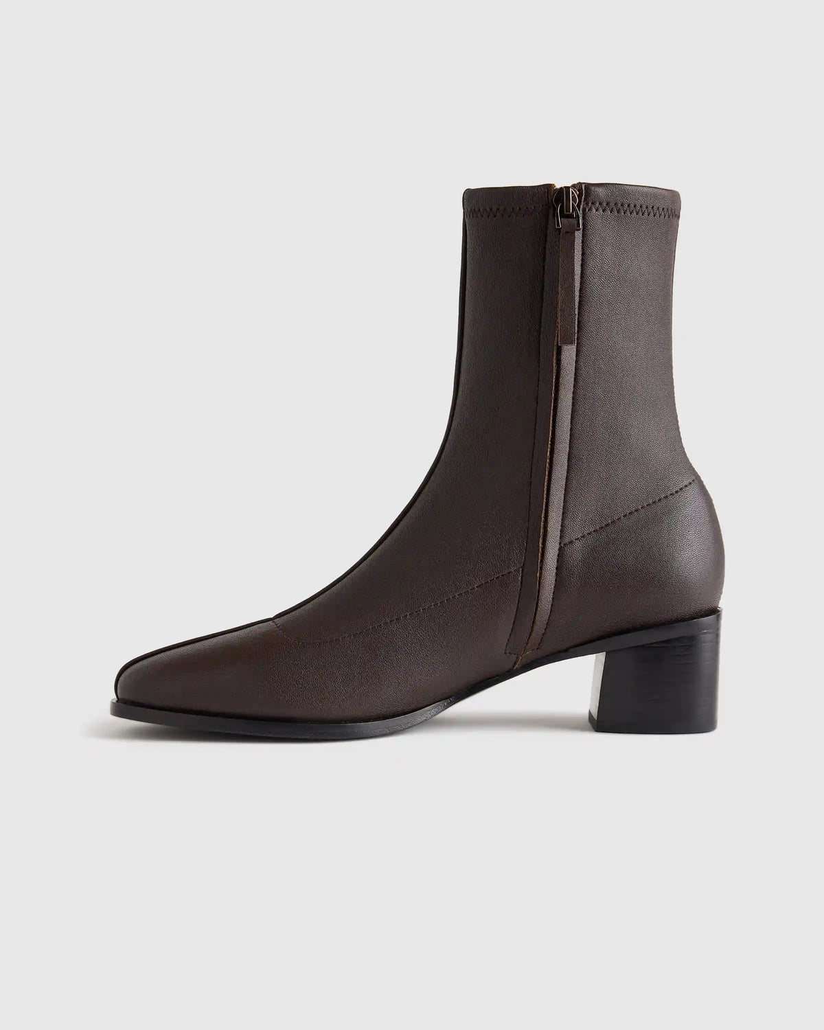 Italian Leather Stretch Sock Bootie