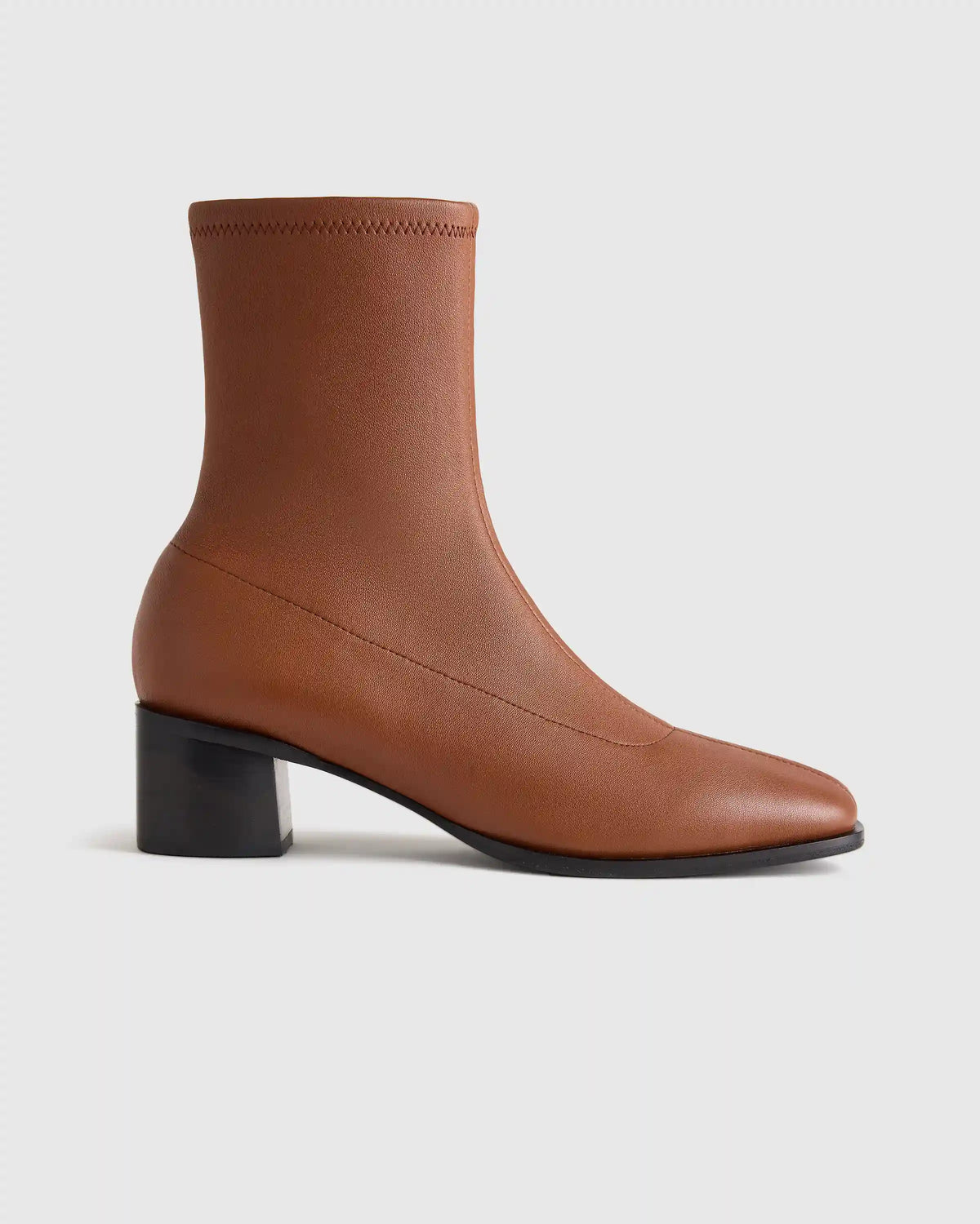 Italian Leather Stretch Sock Bootie
