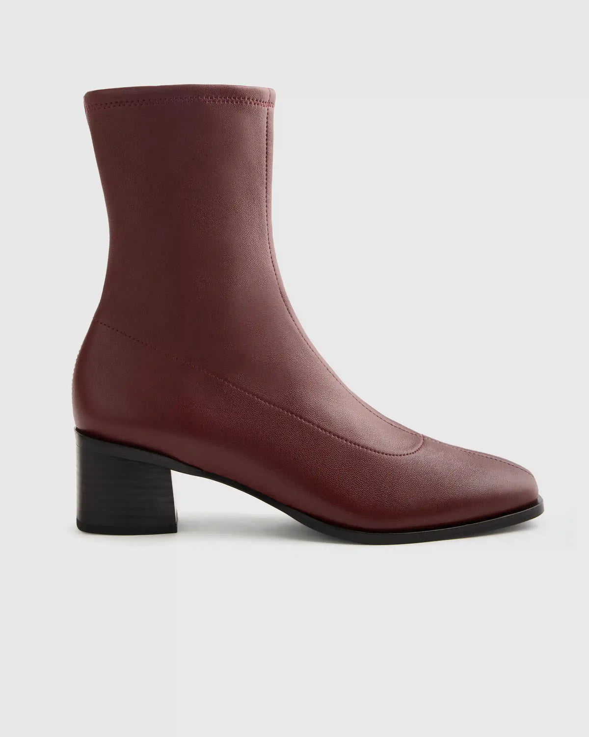 Italian Leather Stretch Sock Bootie