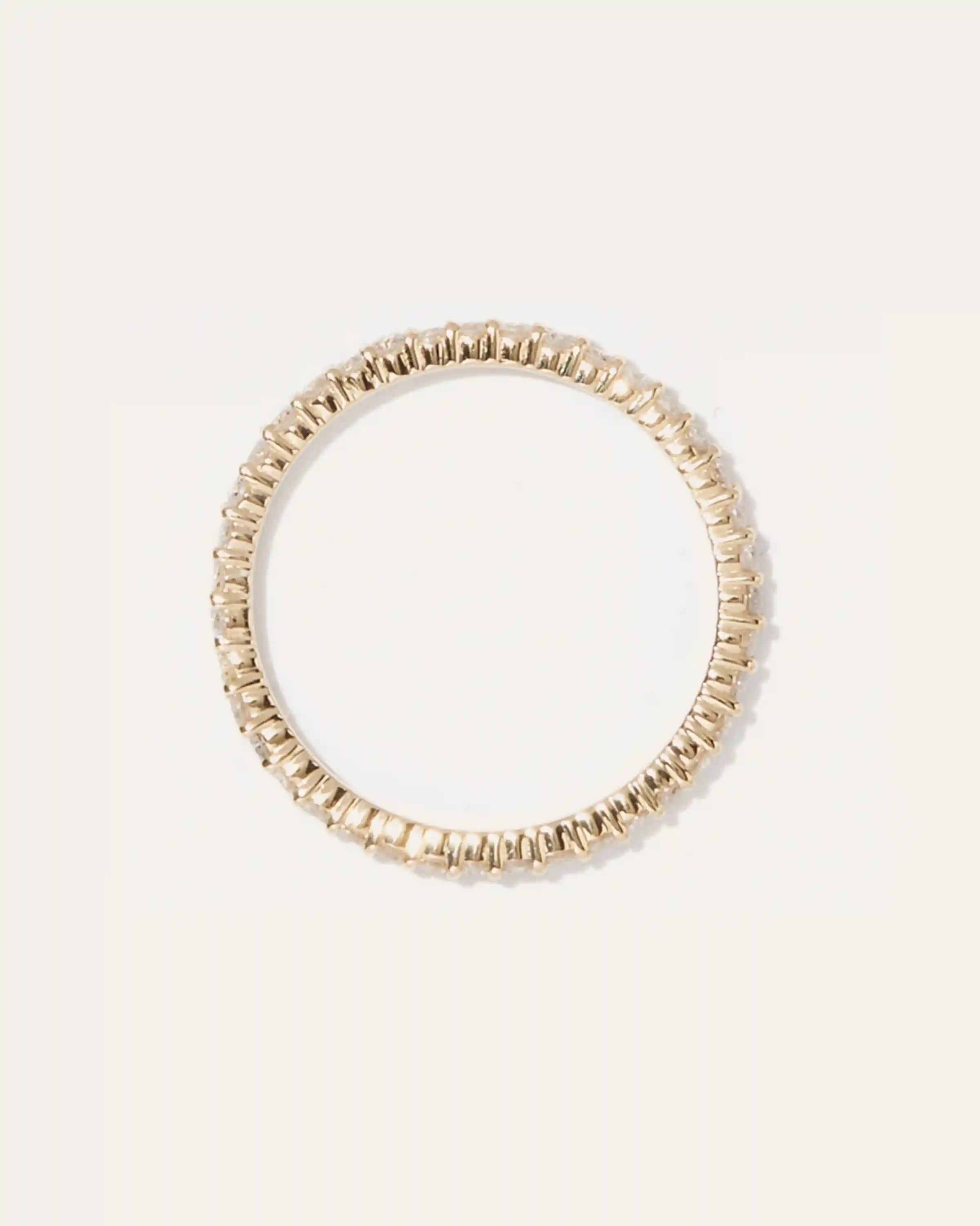 Diamond Shared Prong Eternity Band