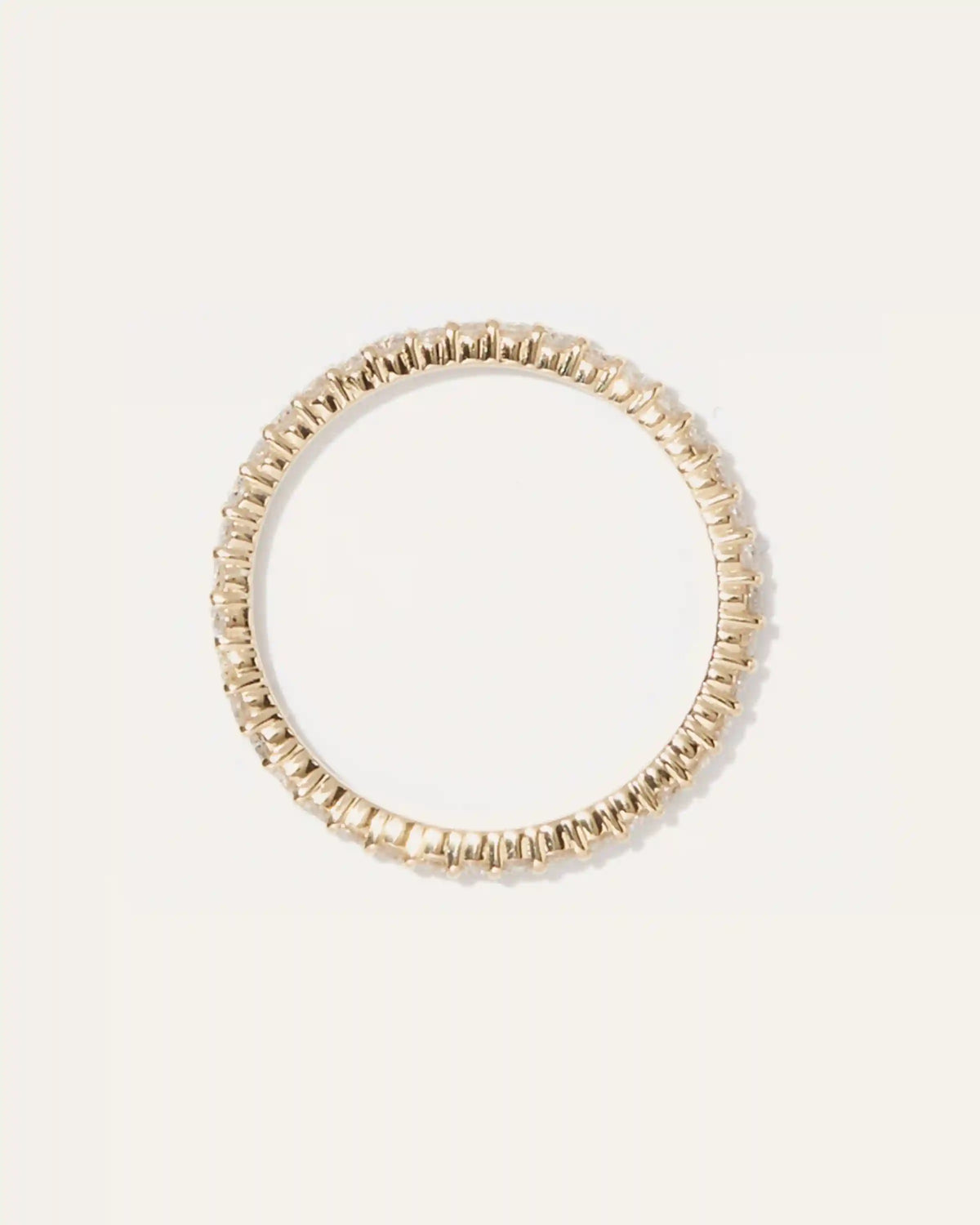Diamond Shared Prong Eternity Band