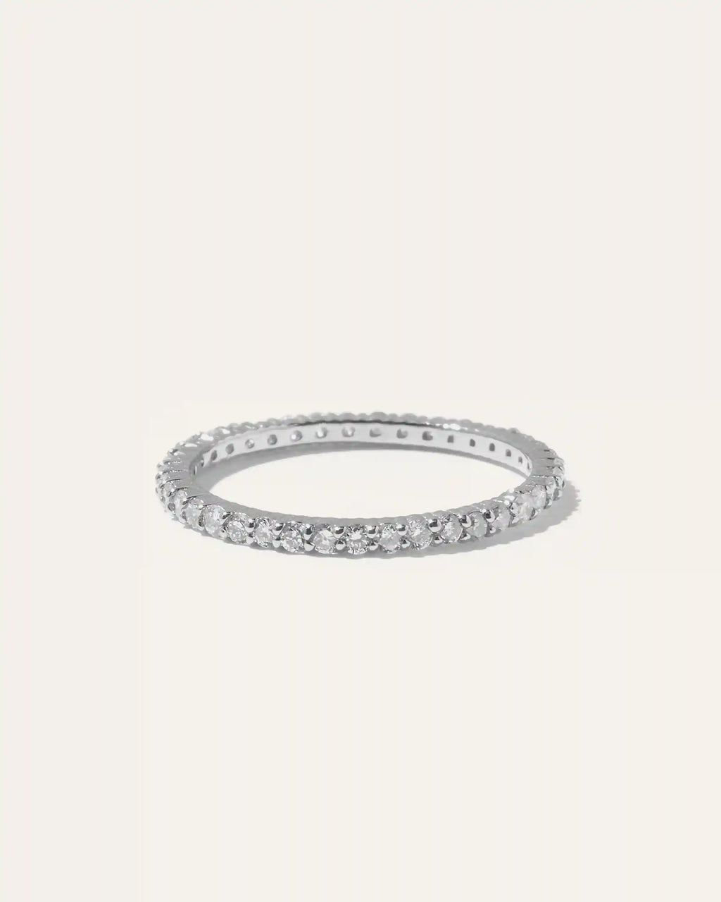 Diamond Shared Prong Eternity Band