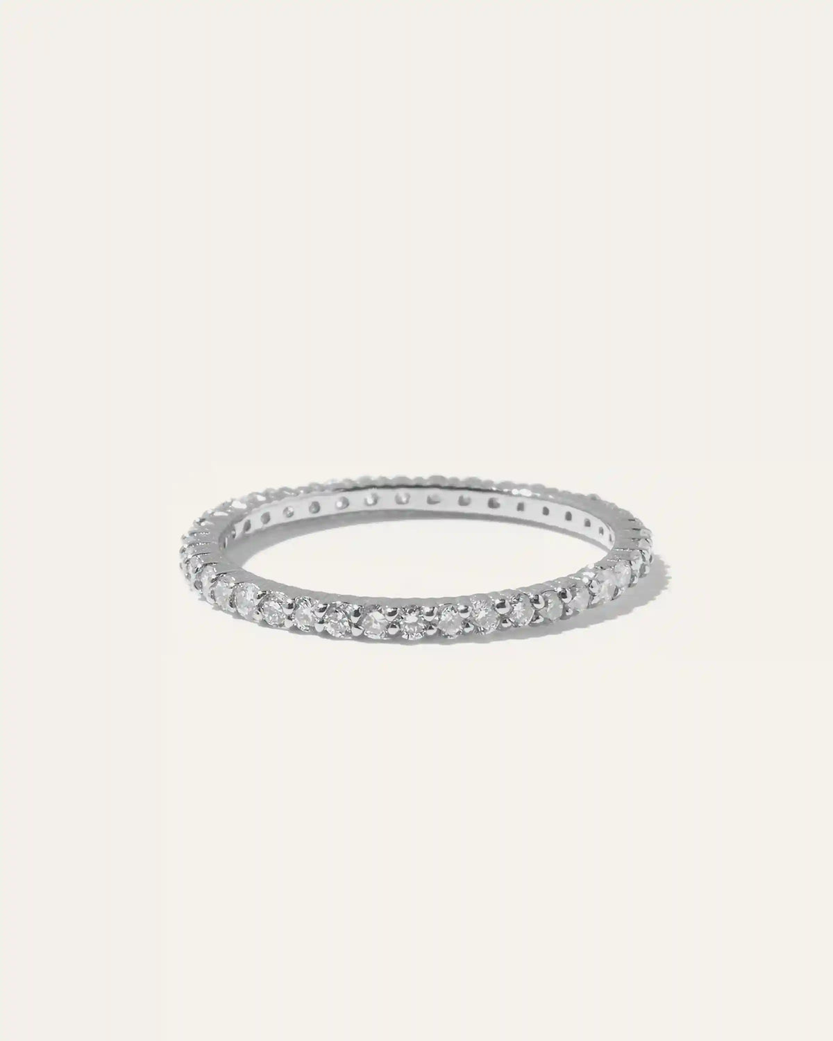 Diamond Shared Prong Eternity Band