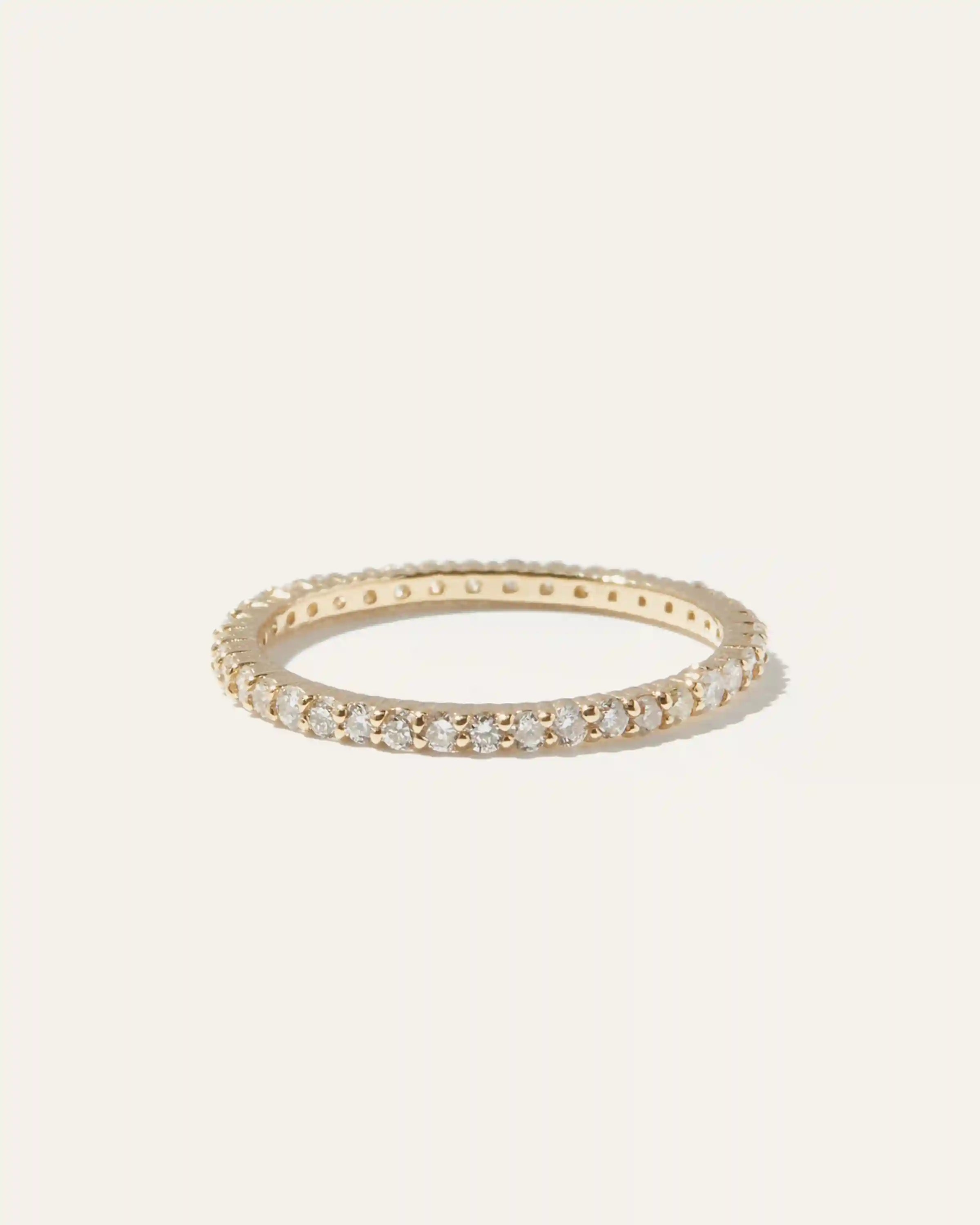 Diamond Shared Prong Eternity Band