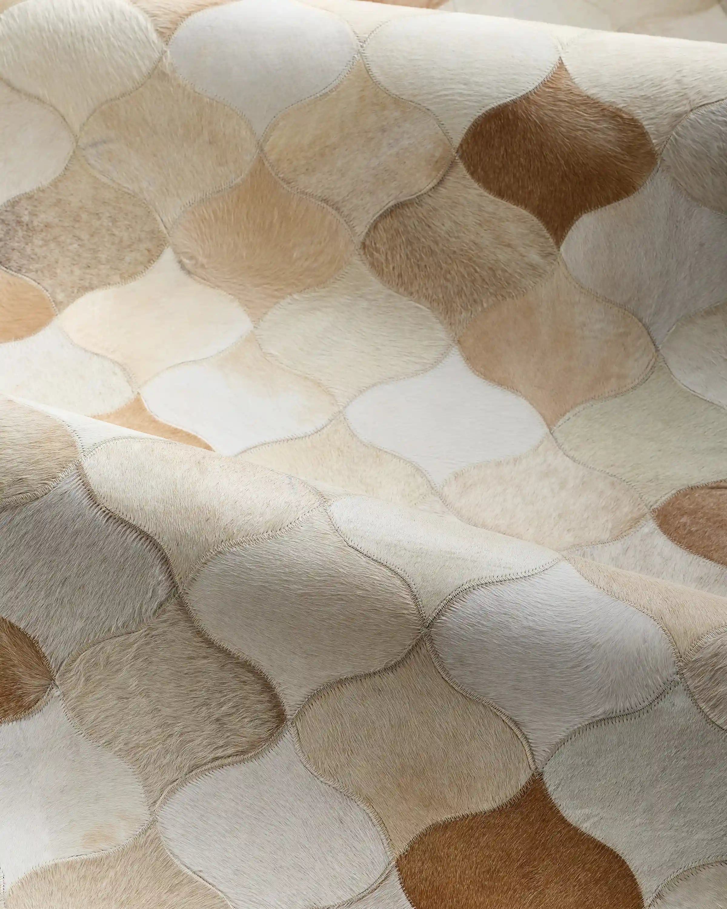 Trellis Hair on Hide Rug
