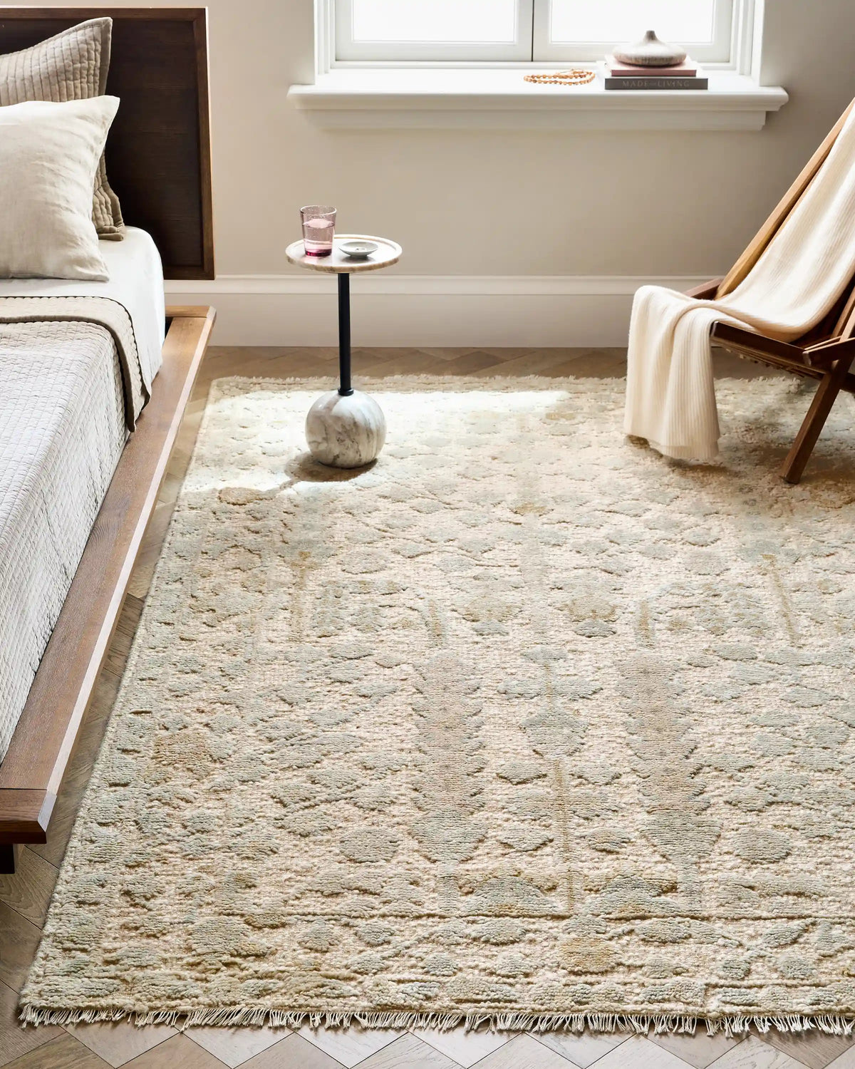 Fern Hand-Knotted Wool Rug