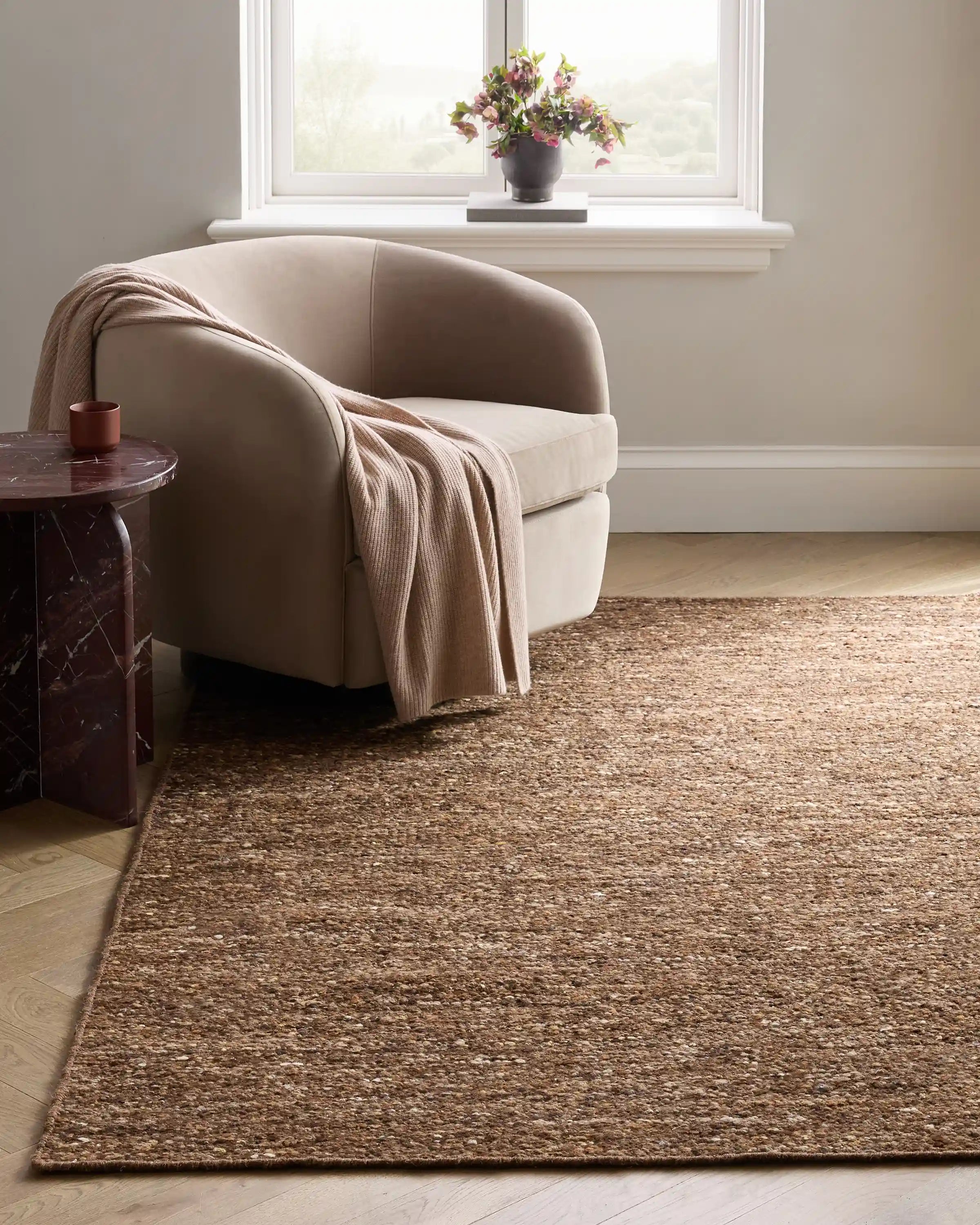 Liam Handwoven Wool Boucle Rug