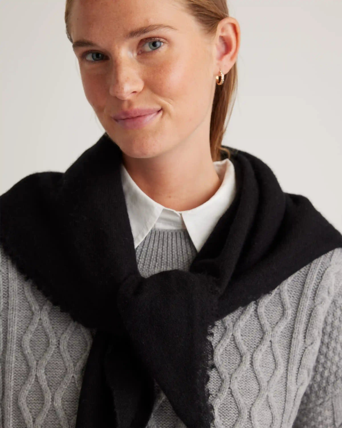 Mongolian Cashmere Square Scarf