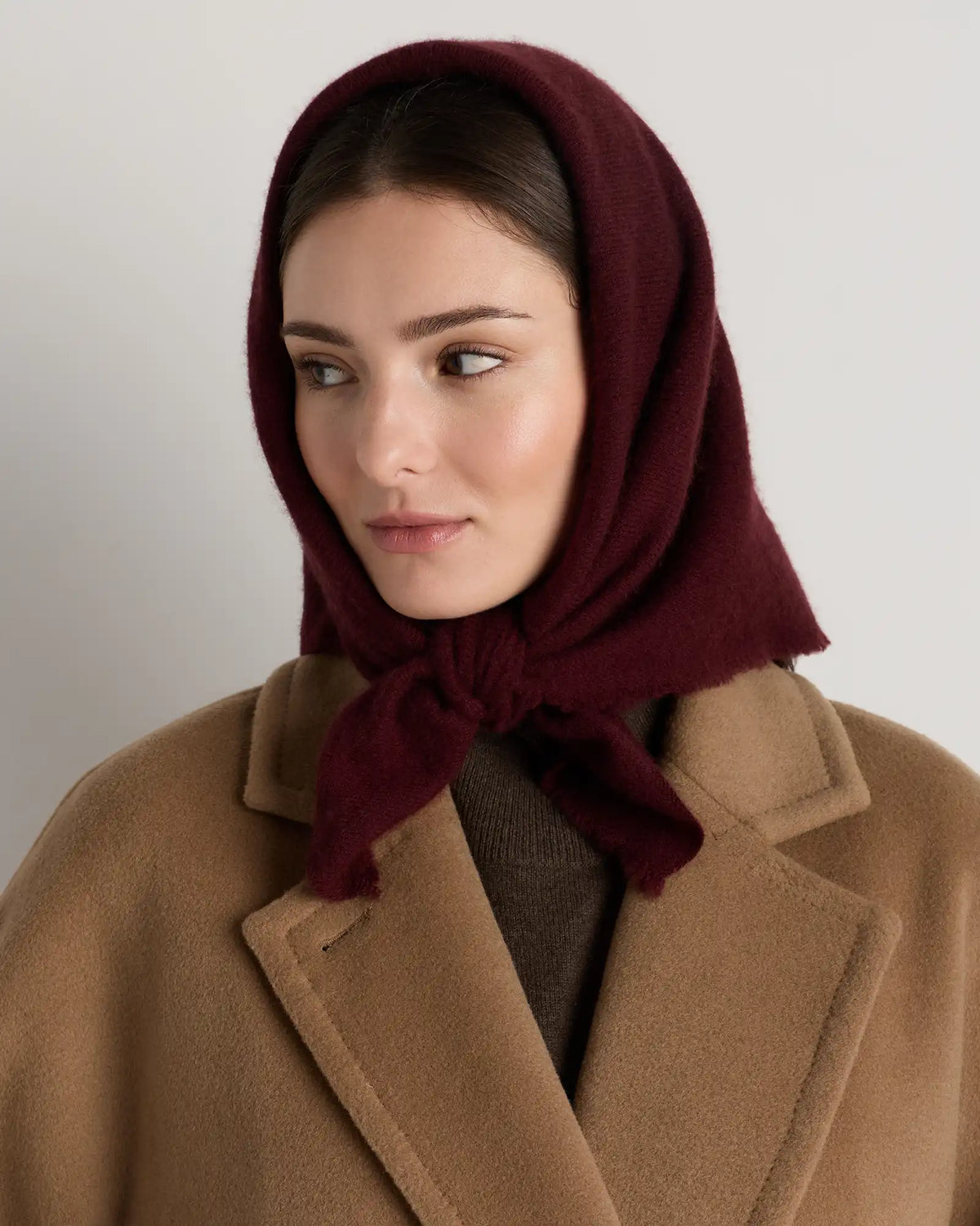 Mongolian Cashmere Square Scarf