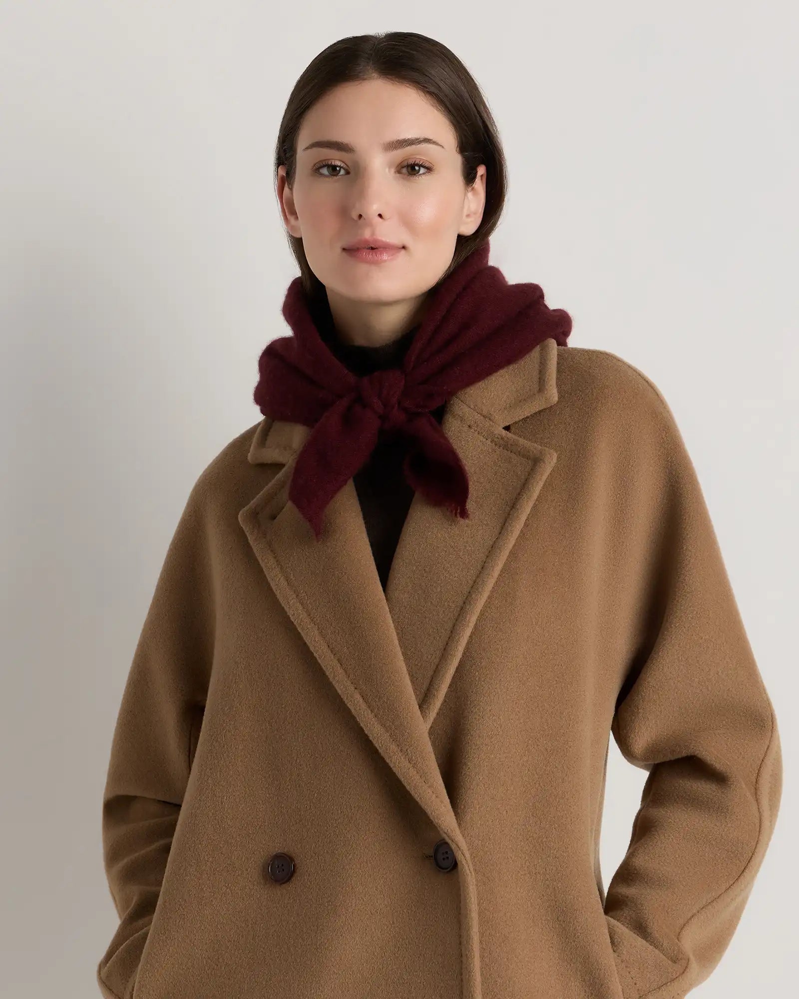 Mongolian Cashmere Square Scarf