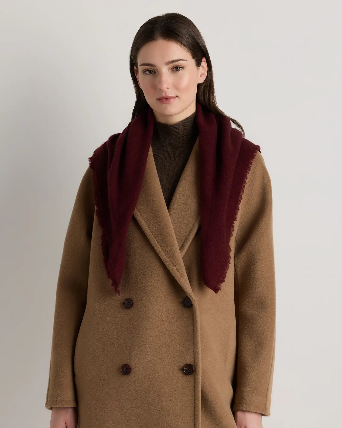 Mongolian Cashmere Square Scarf