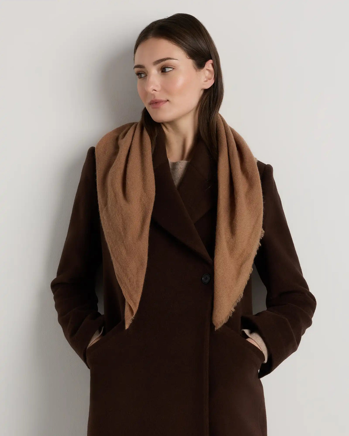Mongolian Cashmere Square Scarf