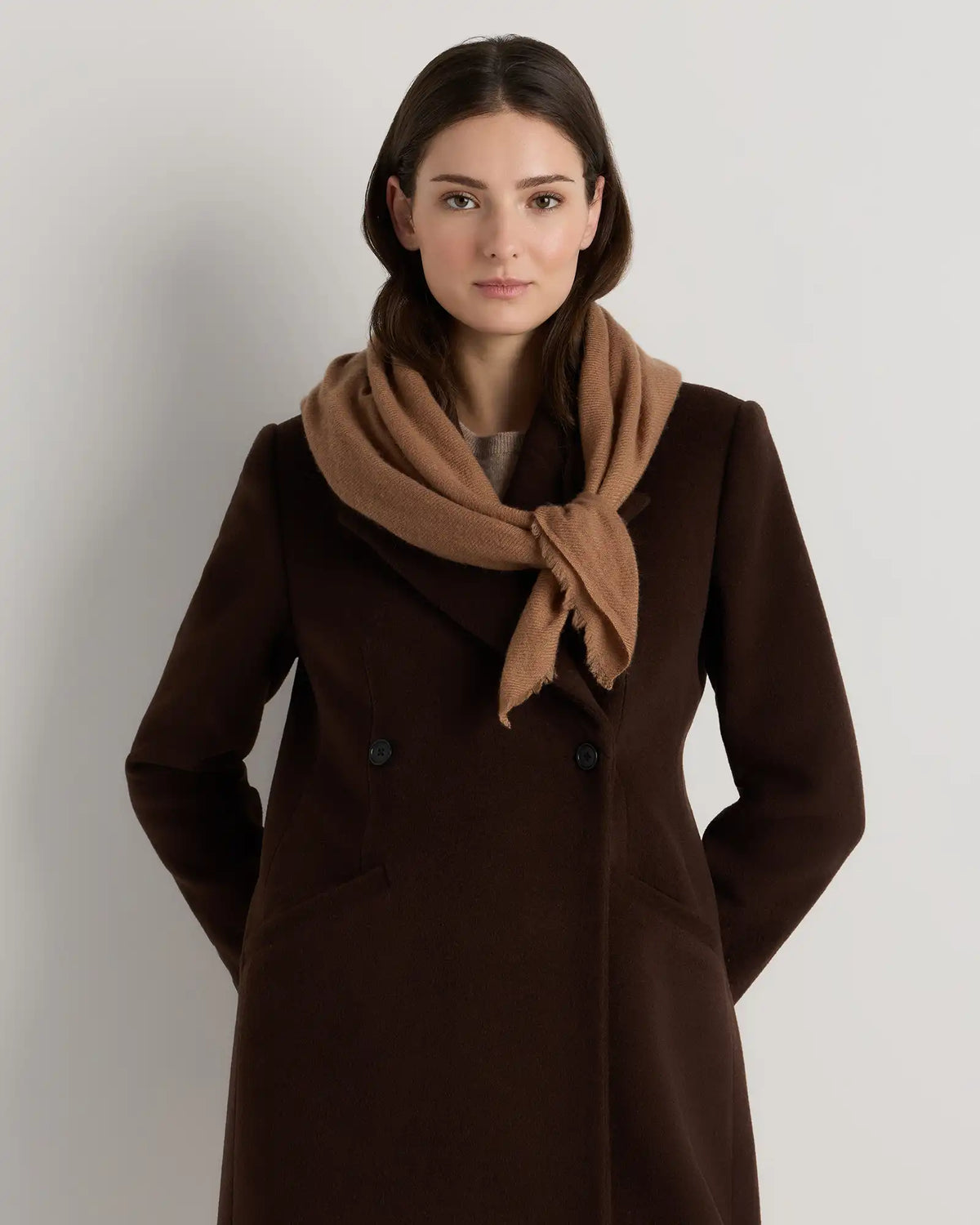 Mongolian Cashmere Square Scarf