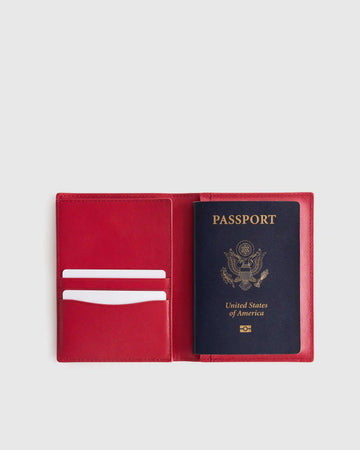 Nappa Leather RFID Blocking Passport Holder