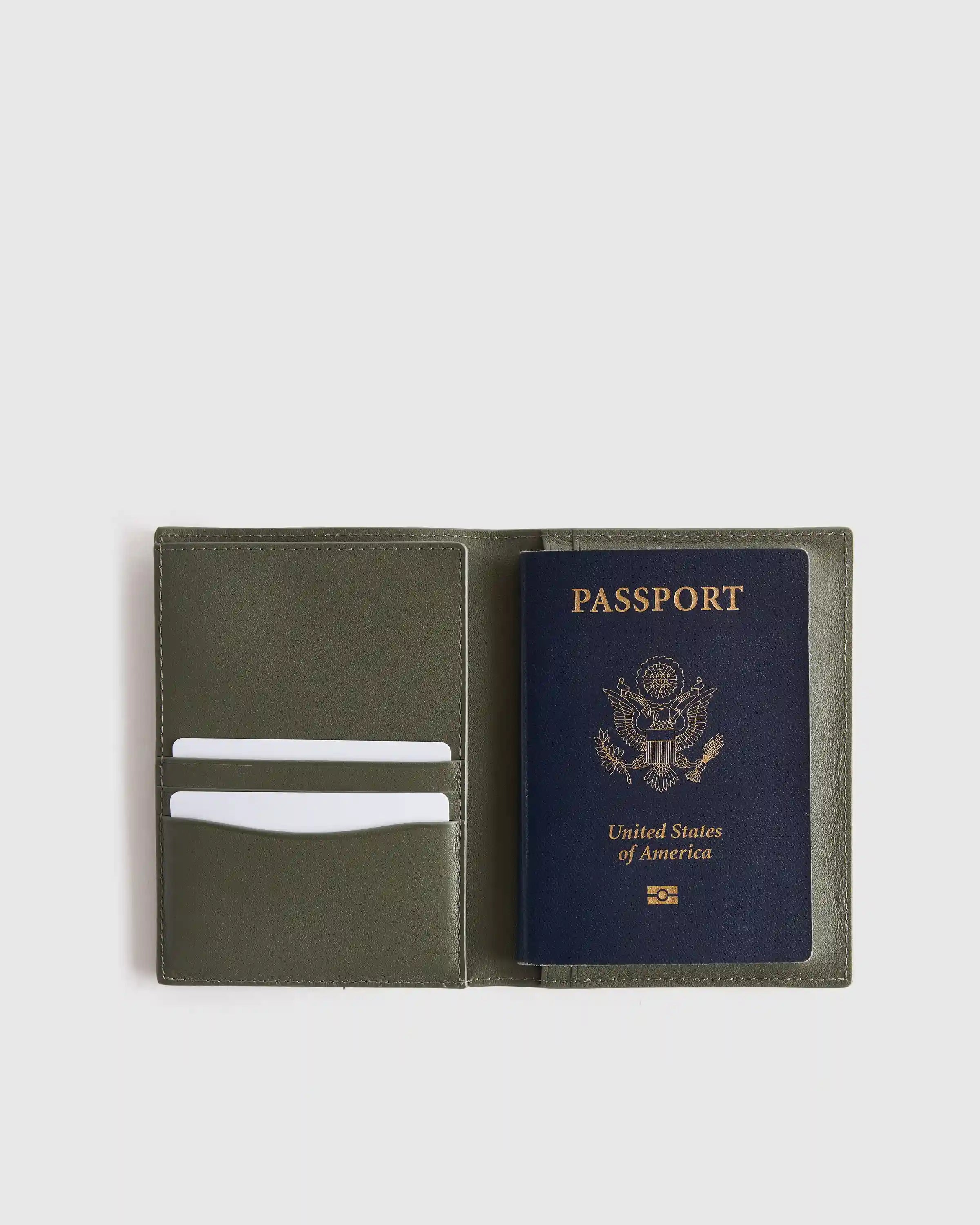 Nappa Leather RFID Blocking Passport Holder