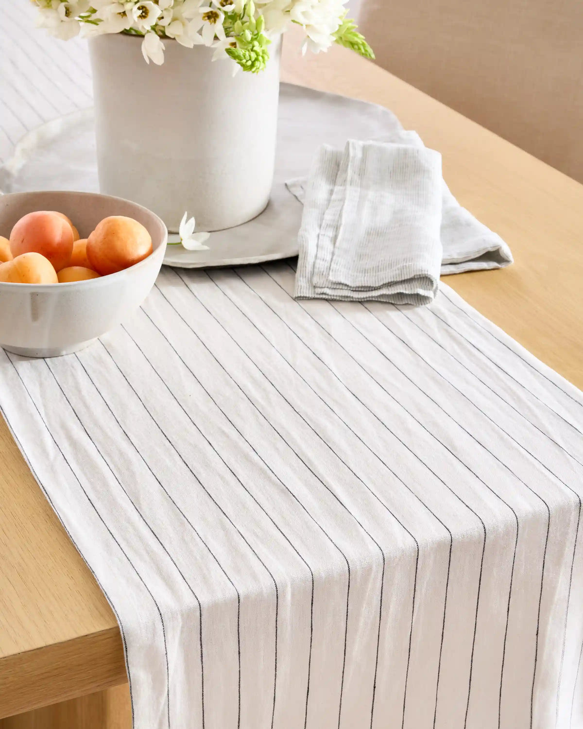 European Linen Table Runner