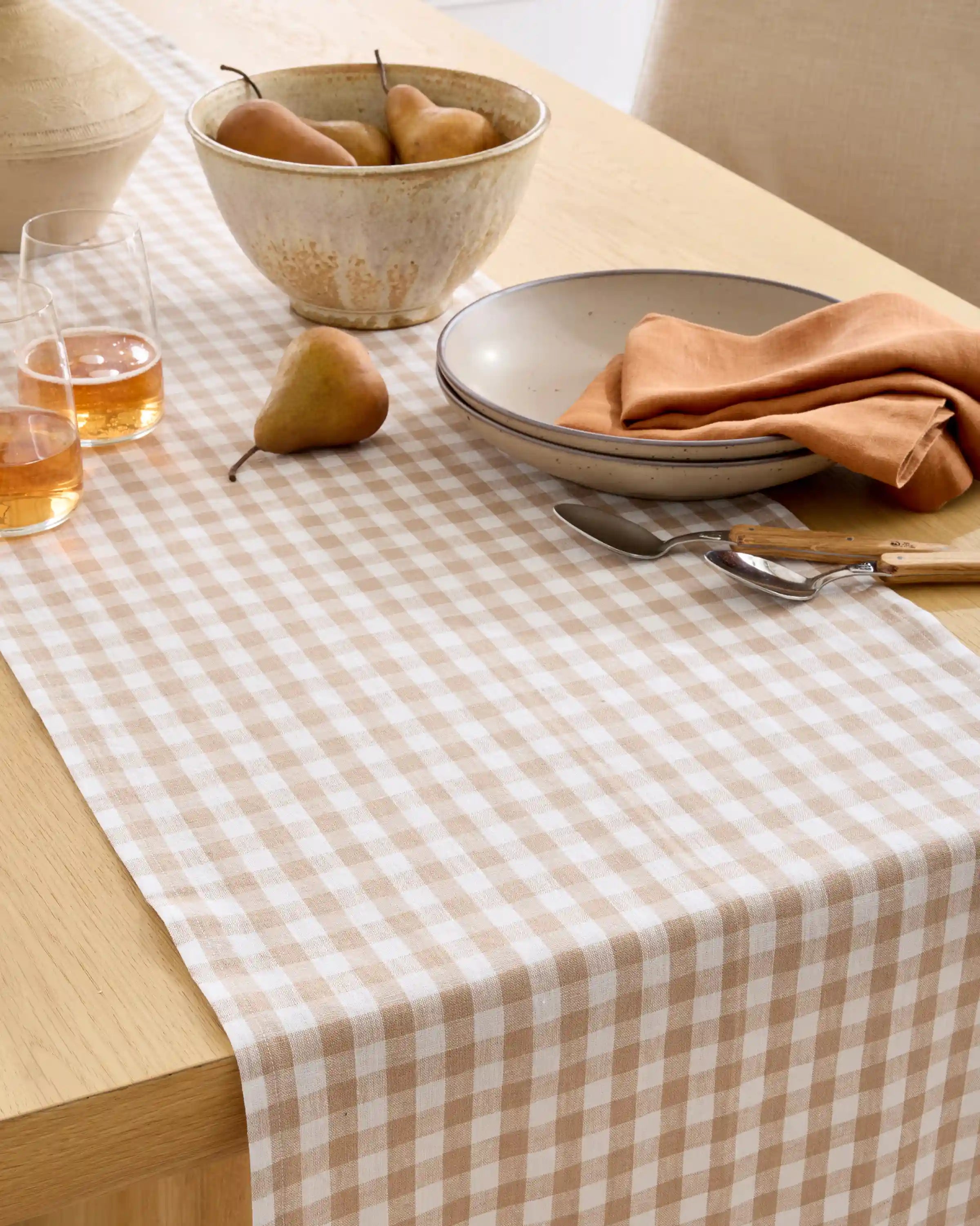 European Linen Table Runner
