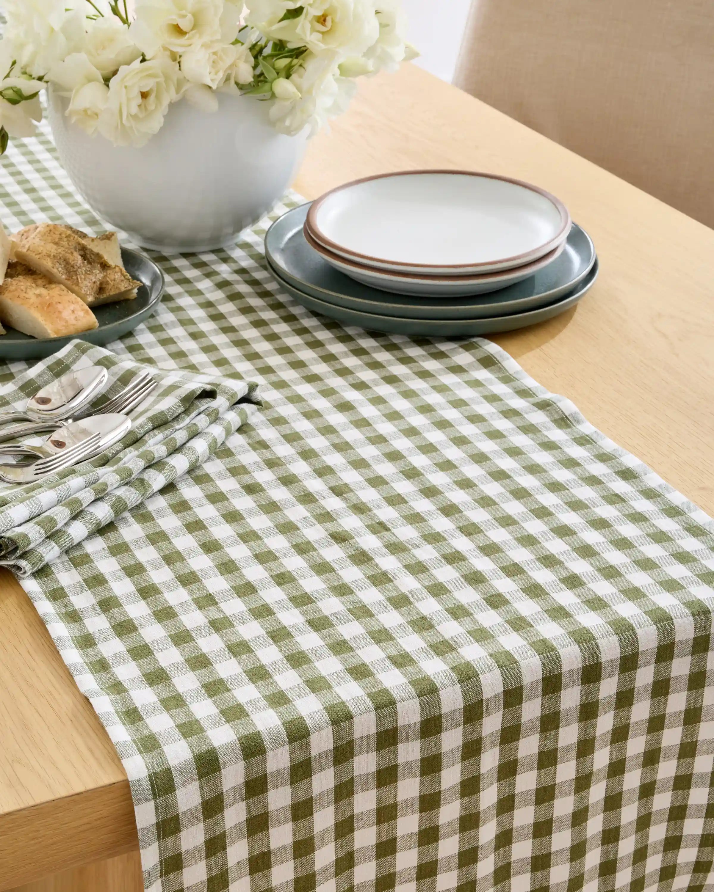 European Linen Table Runner