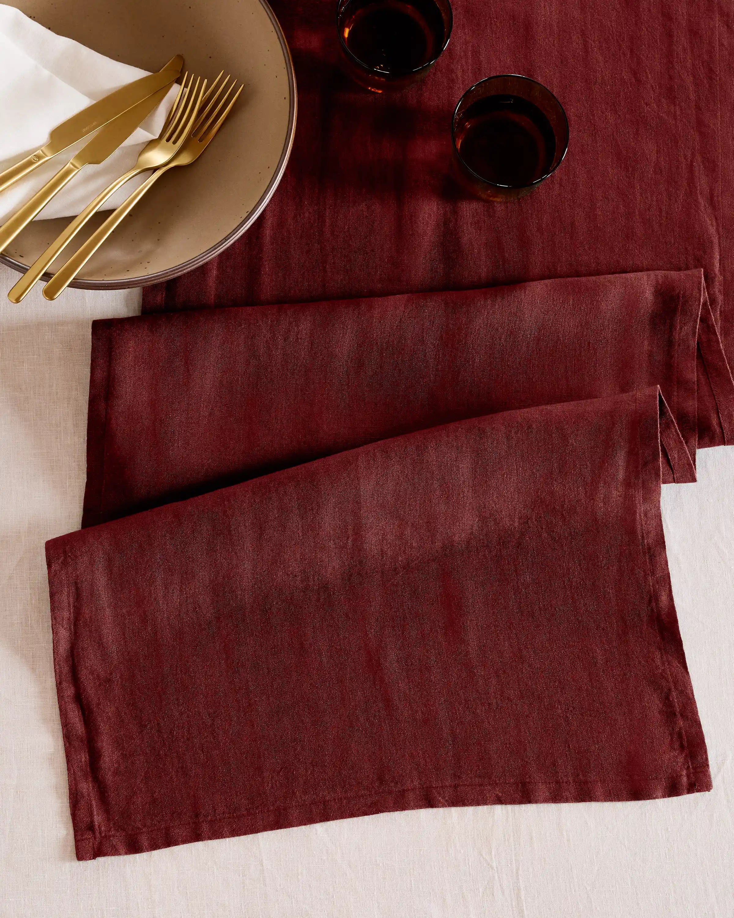 European Linen Table Runner