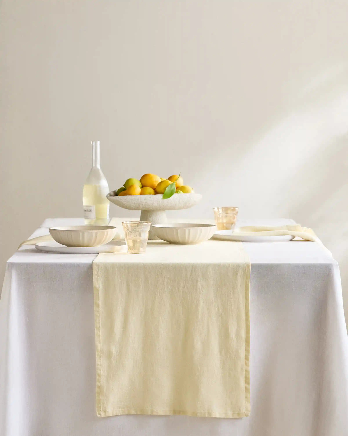 European Linen Table Runner