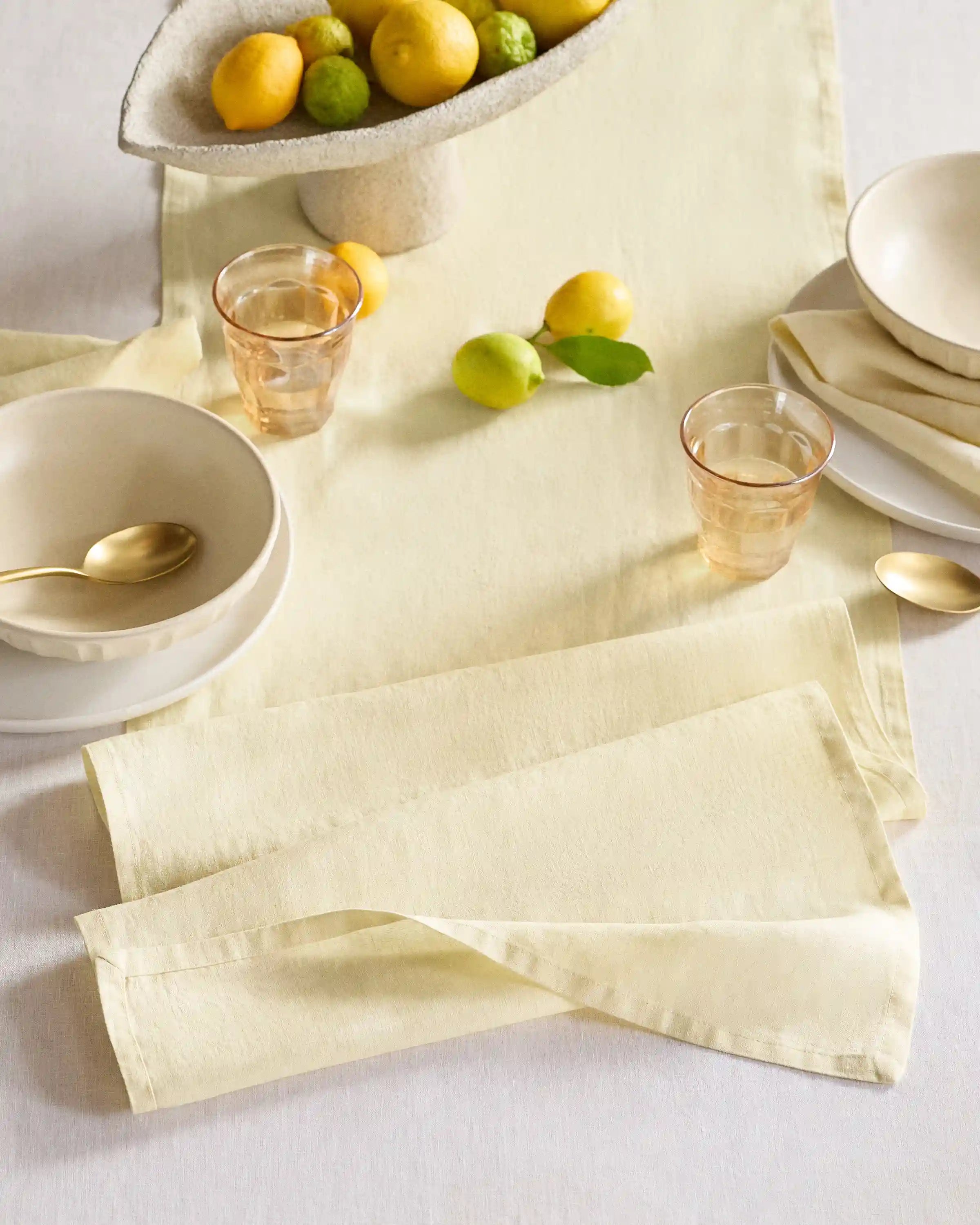 European Linen Table Runner