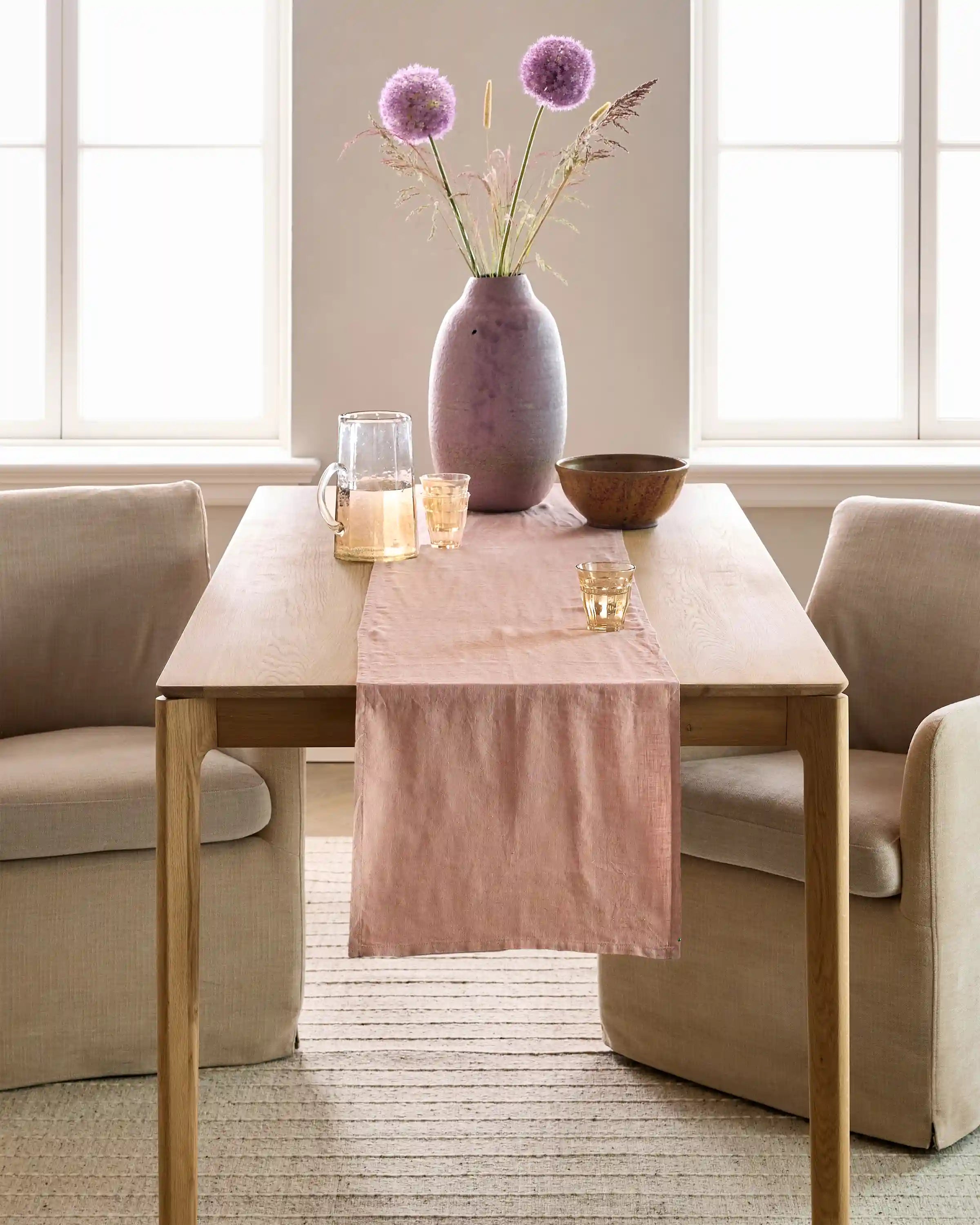 European Linen Table Runner