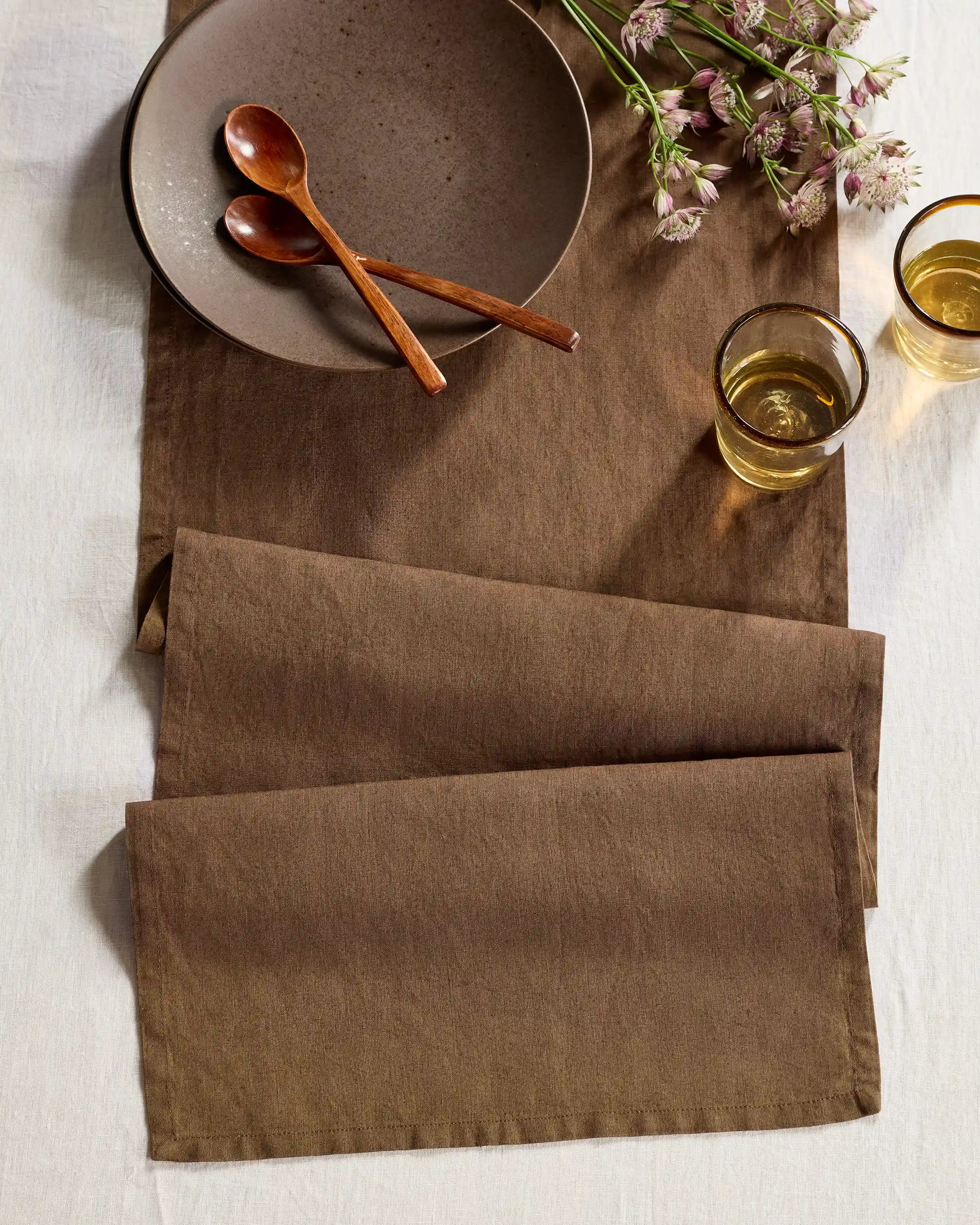 European Linen Table Runner