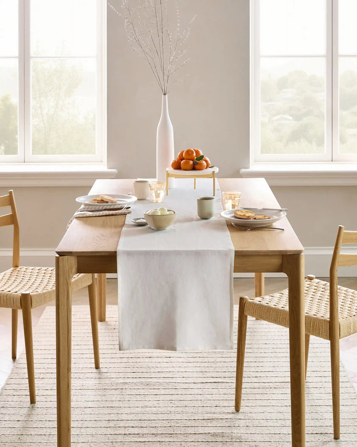 European Linen Table Runner