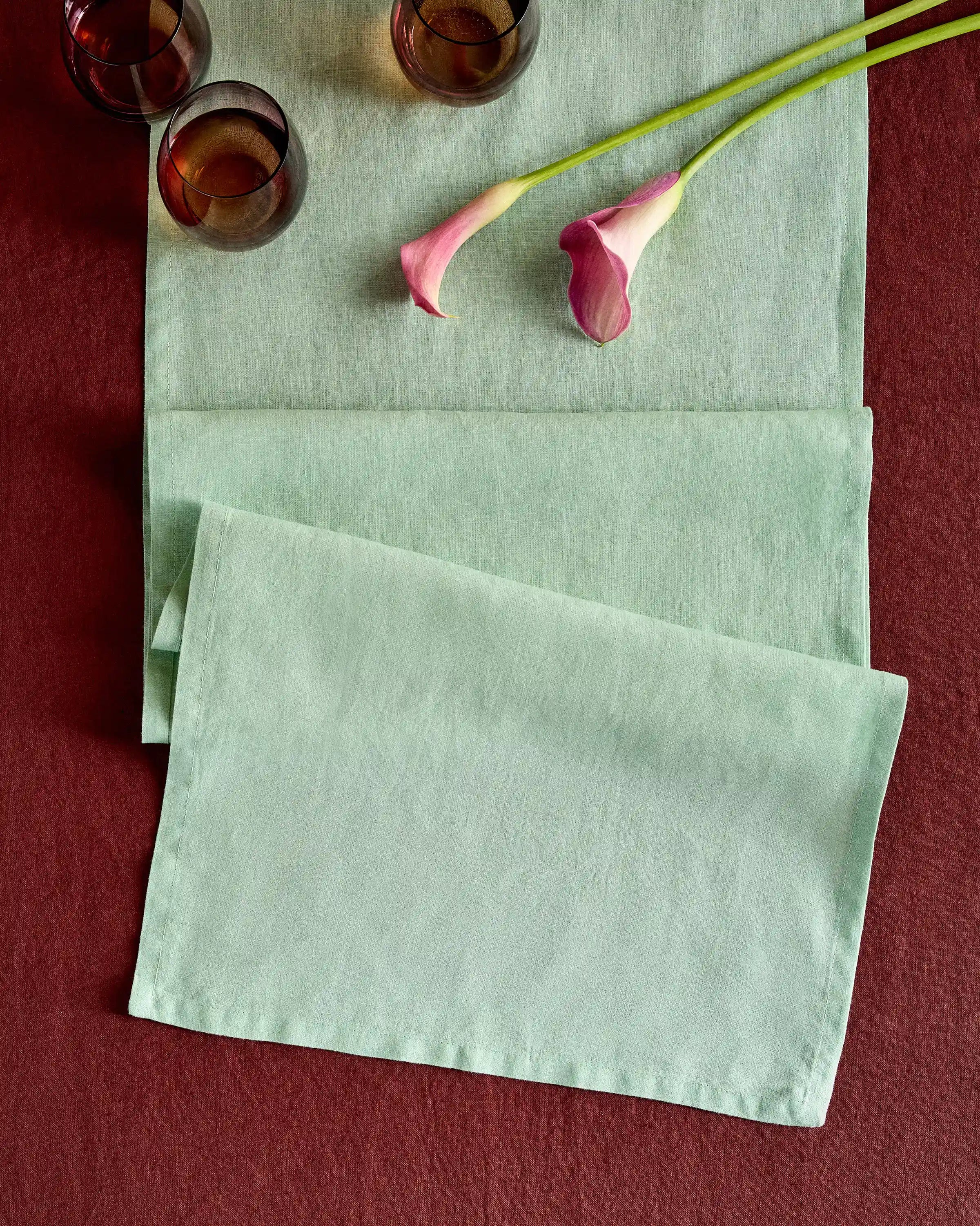 European Linen Table Runner