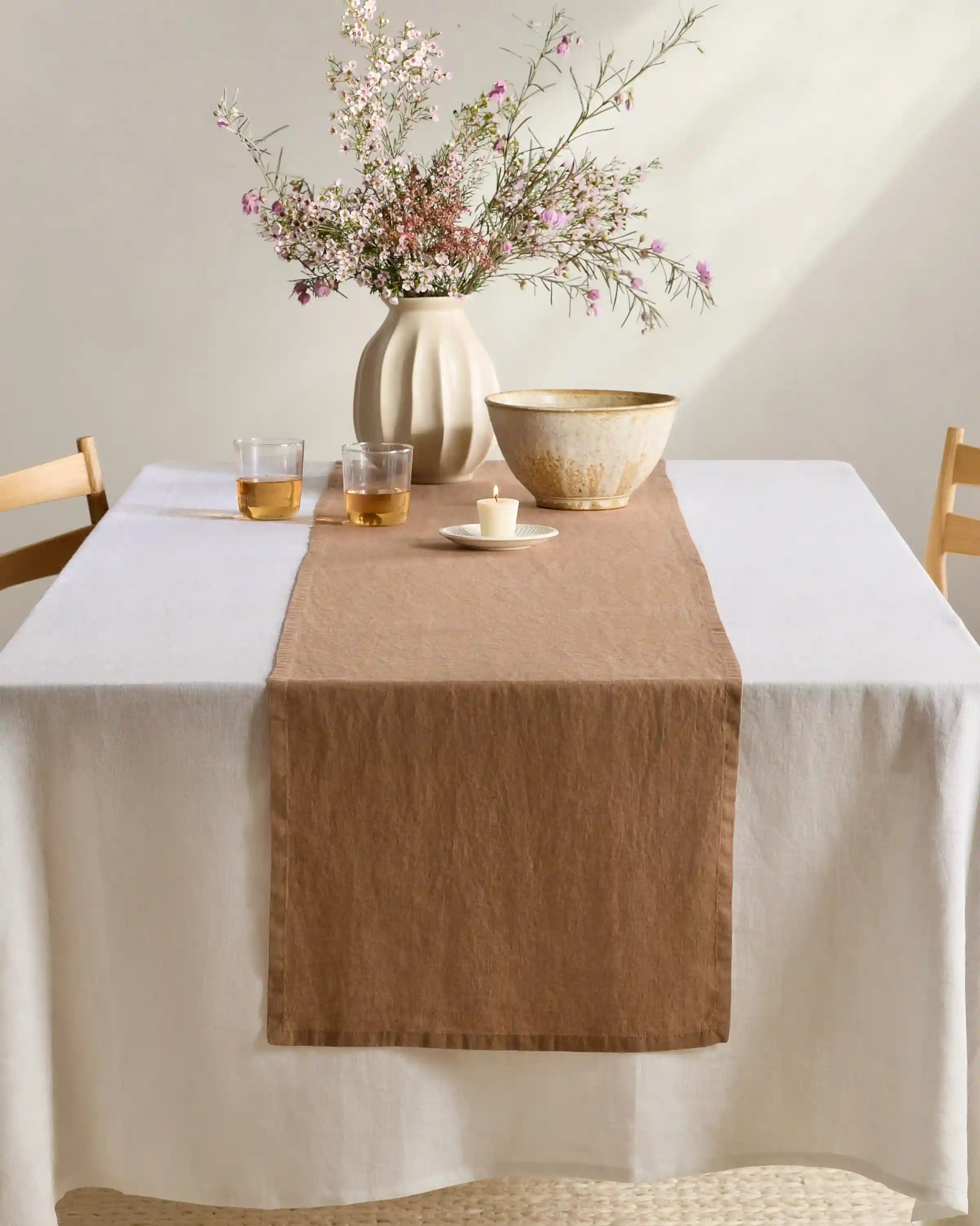 European Linen Table Runner