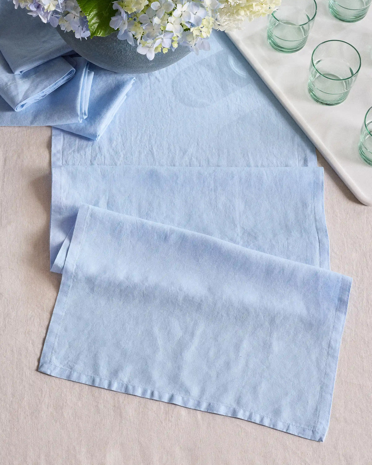 European Linen Table Runner